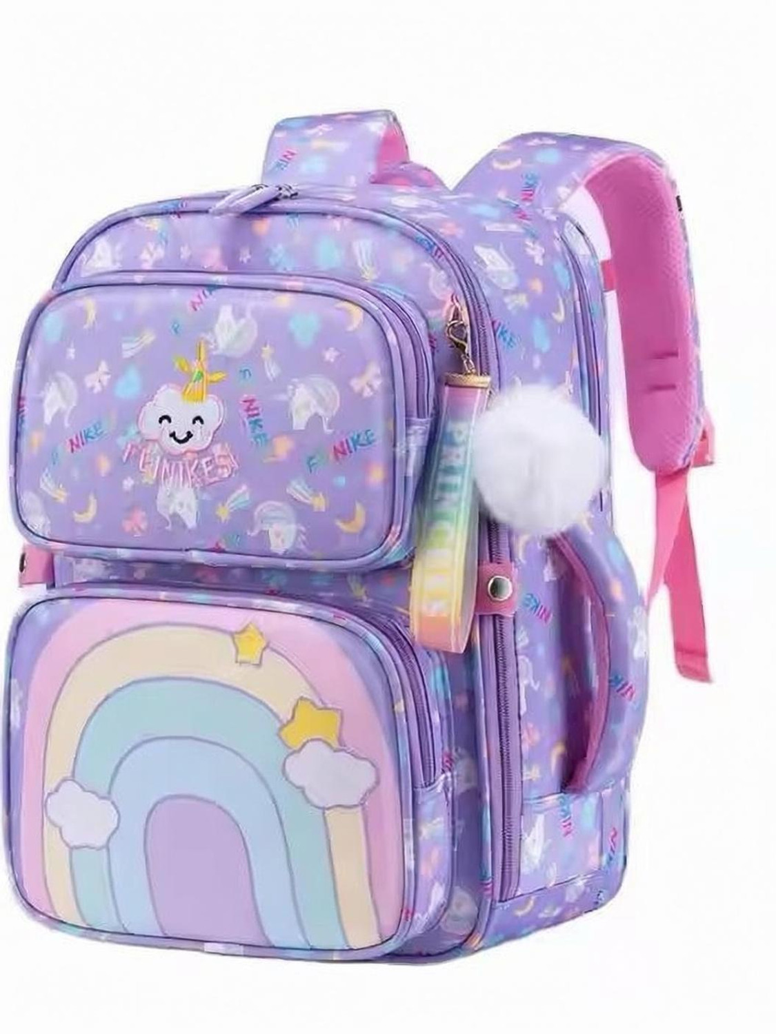 Image of Adoere school bag for girls Cute princess design backpack 20L Waterproof Backpack