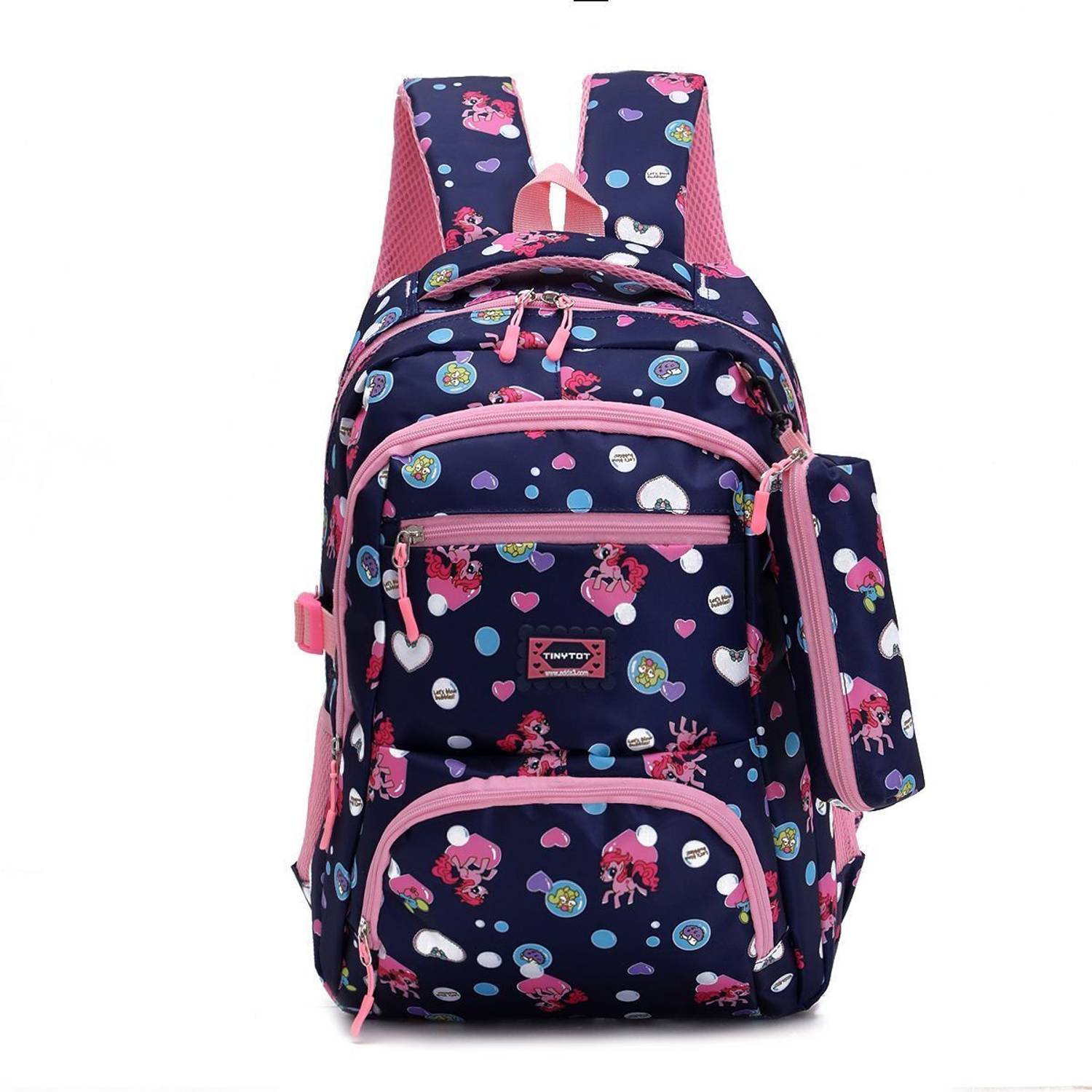 Tinytot SB118_02 School Backpack College Bag Travel Bag with Pencil Pouch 2nd Standard onward Waterproof School Bag