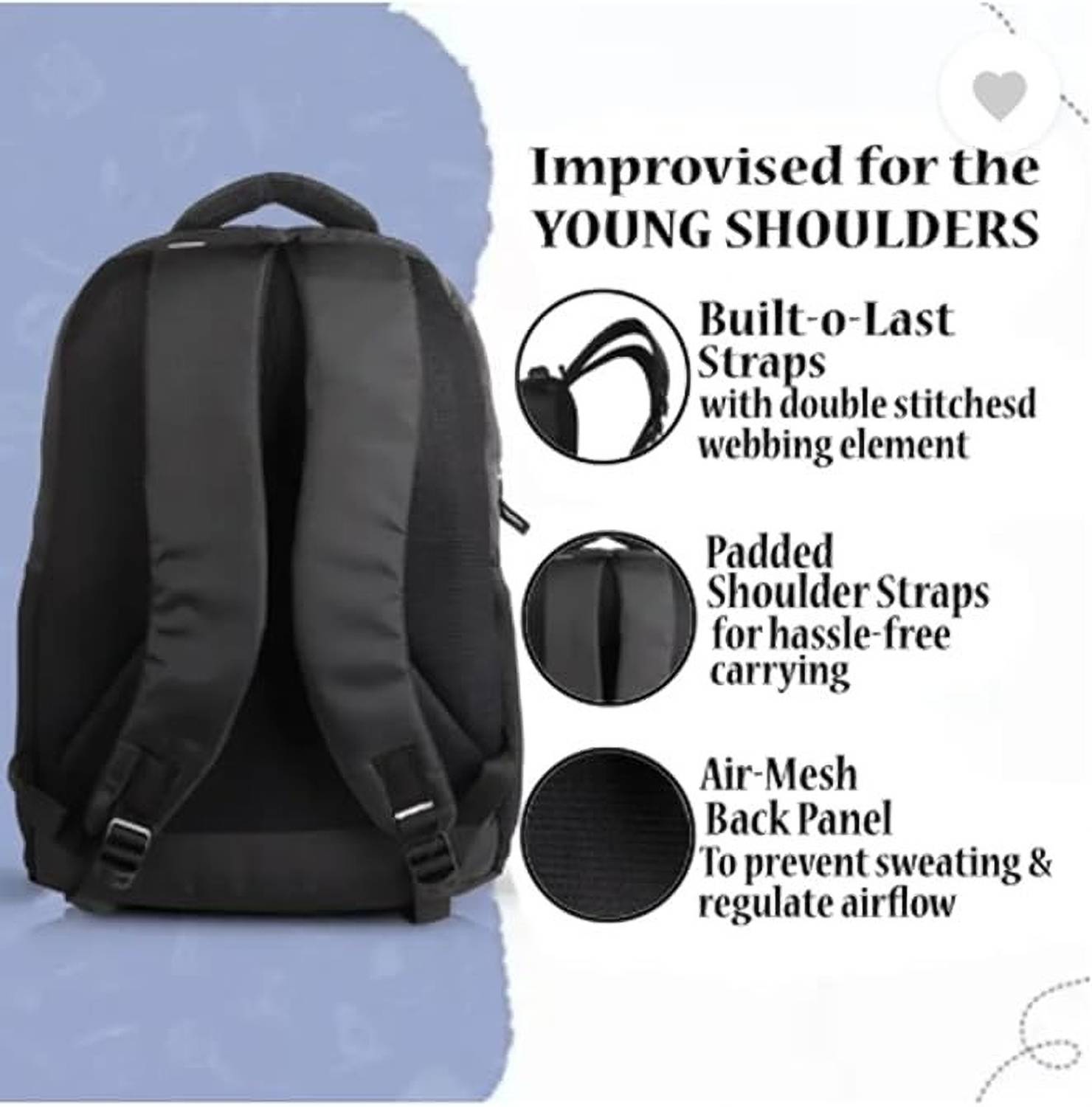 buyeasy Laptop Backpack Black - Image 5