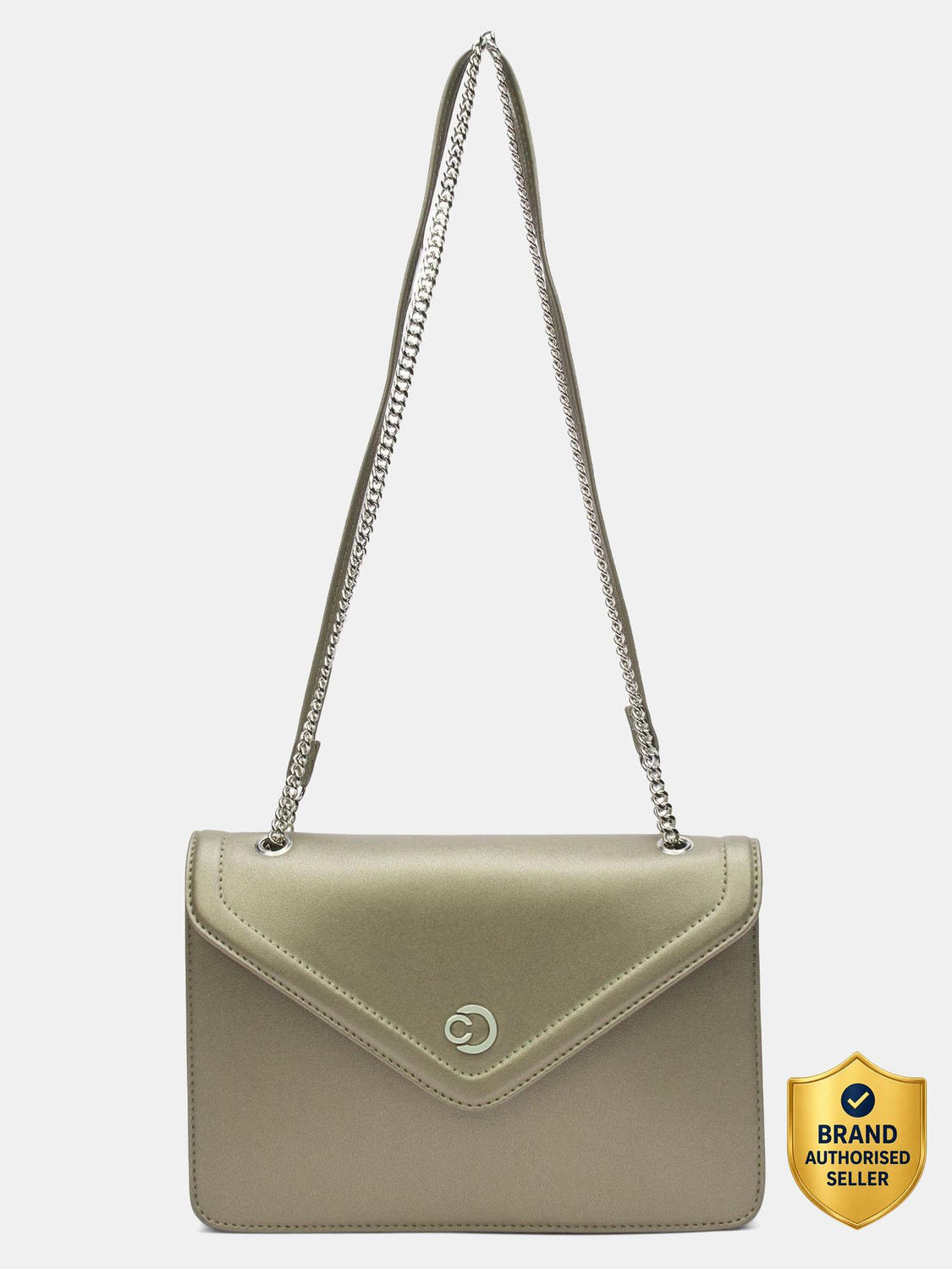 Image of Caprese Rory Sling Medium Gunmetal Bag for Women Sling Bag