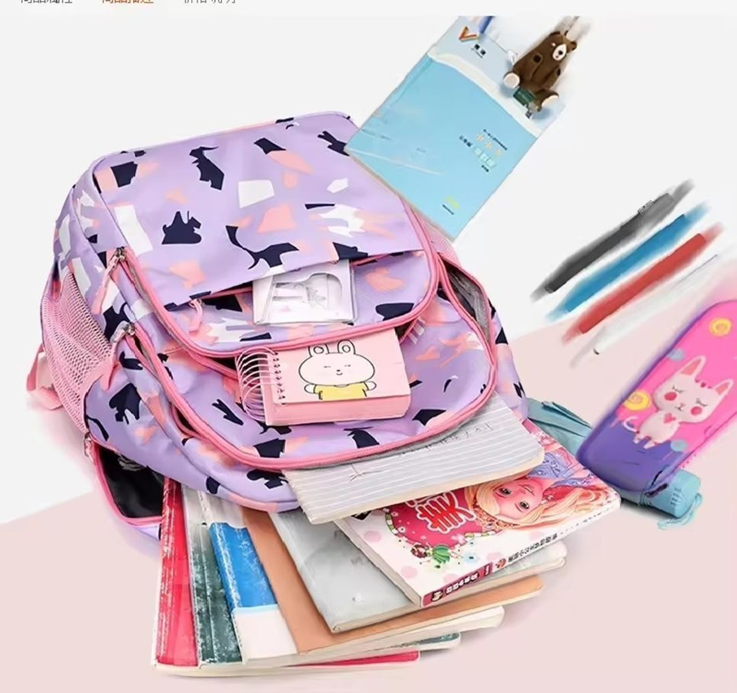 Image of Cluci New Stylish Trendy School BagTution Bag College Waterproof Backpack Girls&Women Waterproof School Bag