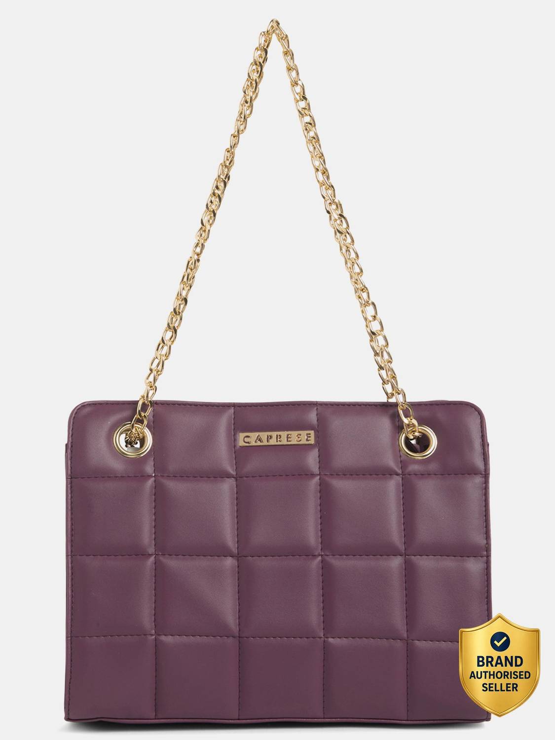 Caprese Zaha Tote Medium Deep Purple Bag for Women Shoulder Bag