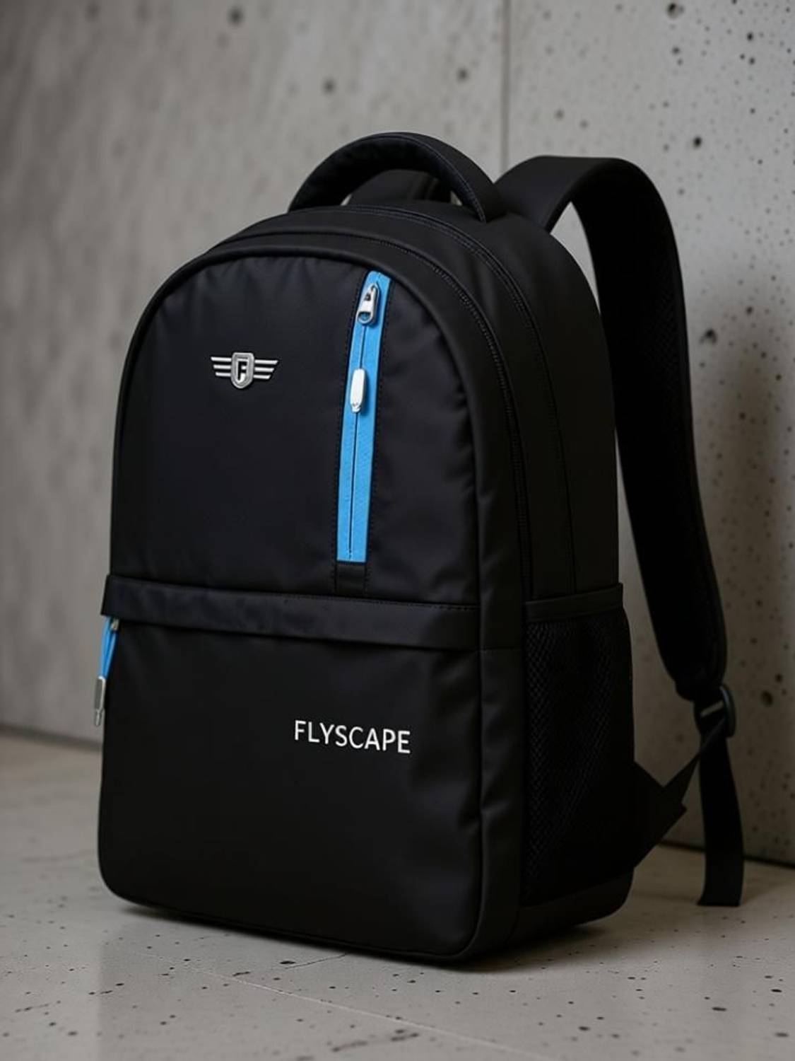 Flyscape TERROR Waterproof School Bag Black - Image 5