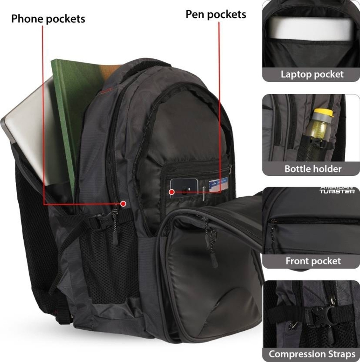Image of Sonex TOURISTER AMERICAN Waterproof Backpack