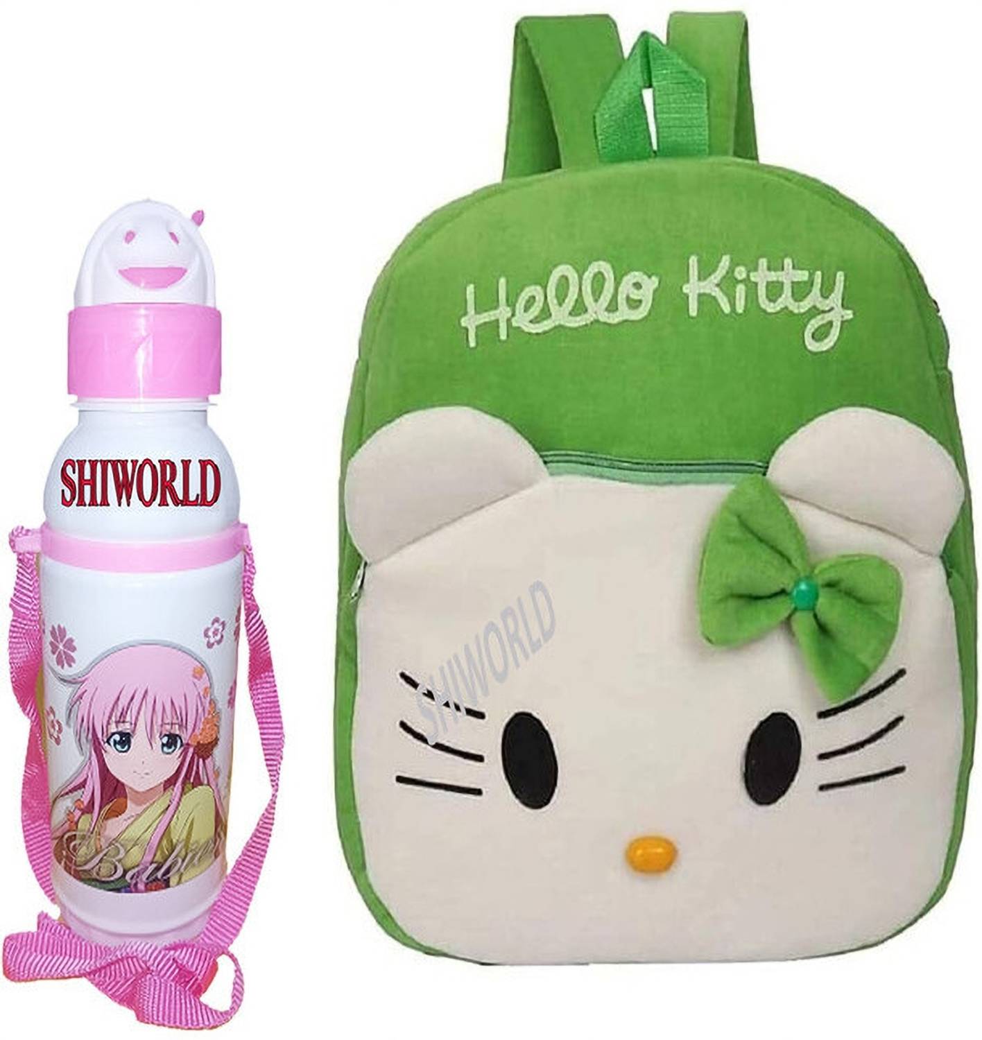 Avianna Hello Kitty Green School Bag For Kids Girls & Boys Design18 School Bag