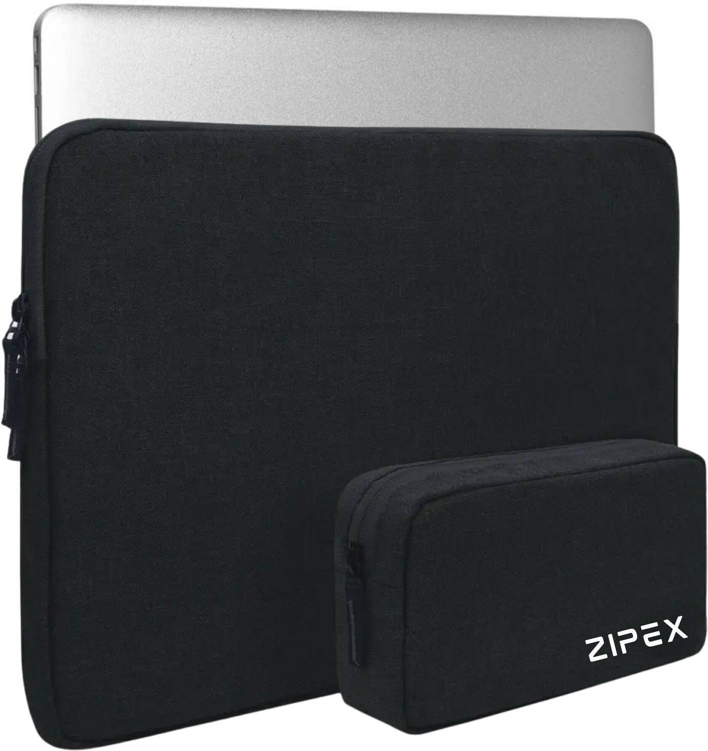 ZIPEX Laptop Sleeve Case and Charger Pouch | for All 15-15 .6 Inch Laptops | Waterproof Laptop Sleeve/Cover