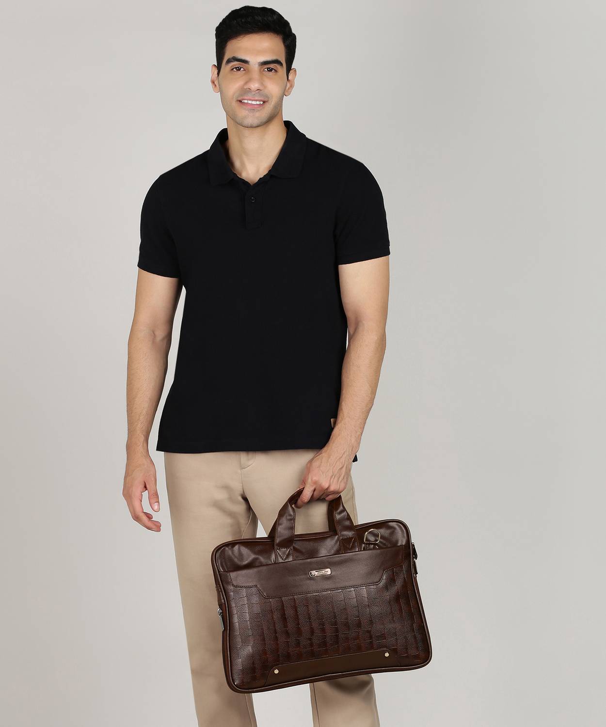 Flipkart.com | ZIPLINE Faux Leather Laptop Office Bag For Men