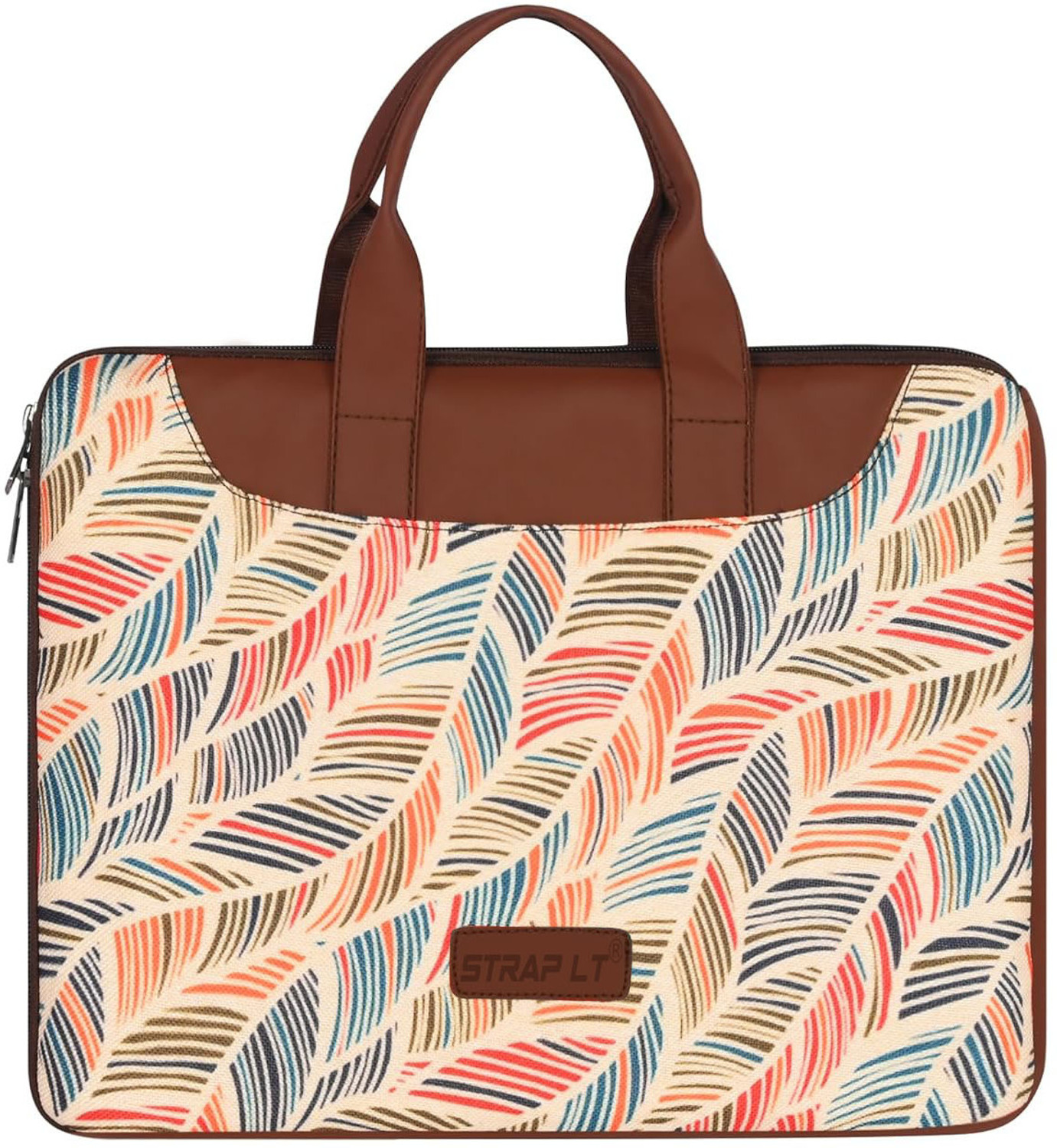 Image of Straplt 15-15.6 inch Jute Handcrafted Stylish & Durable Bag For Office, College, Travel Waterproof Laptop Sleeve /Cover
