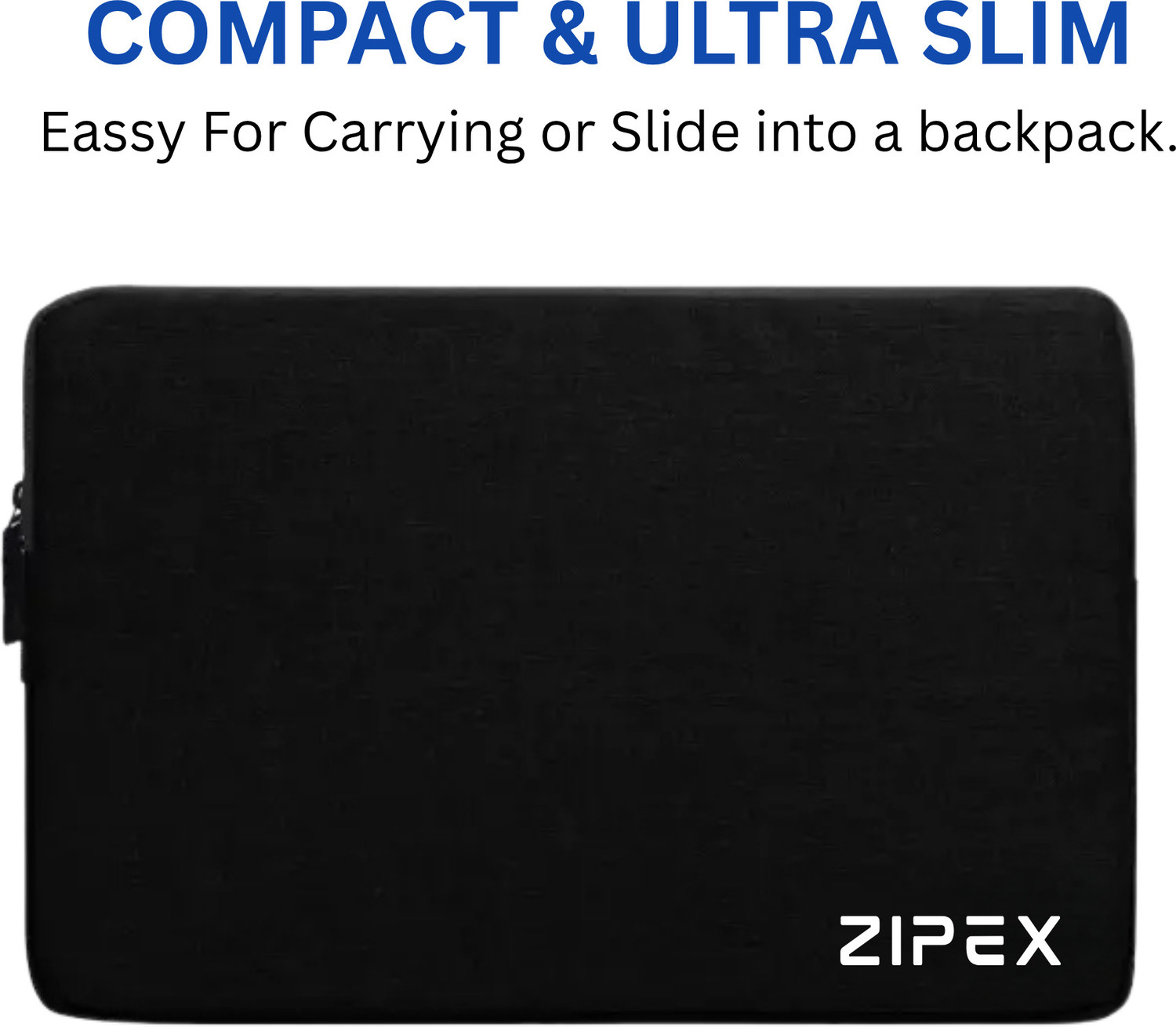 Image of ZIPEX Laptop Sleeve Case and Charger Pouch | for All 13-14 Inch Laptops | Waterproof Laptop Sleeve /Cover