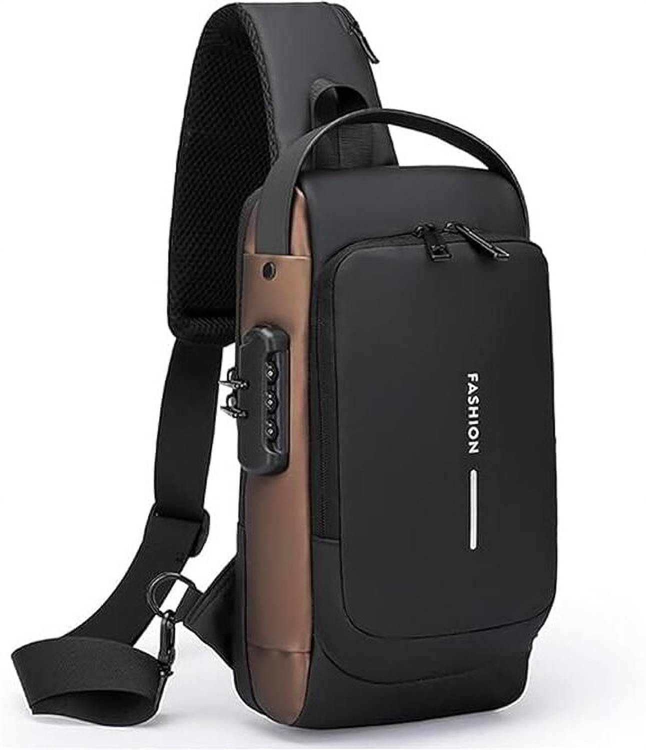 DVIMART USB Charging Chest Bag – Crossbody Sling with Built-In USB Port for Travel Waterproof Laptop Sleeve/Cover