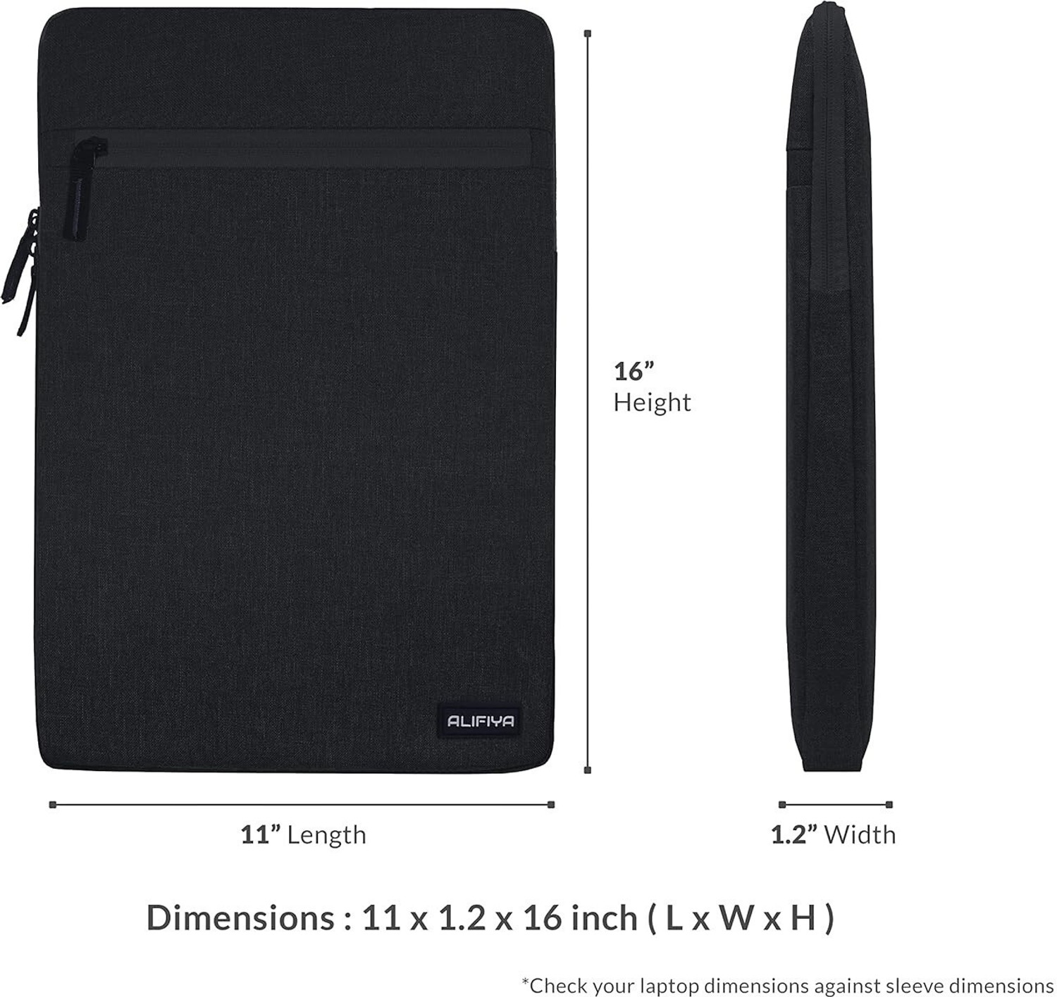 Image of LIFINI Laptop Bag Sleeve For 15.6-16 Inch Laptop Case Cover Pro,With Charger Pouch Case Waterproof Laptop Sleeve /Cover