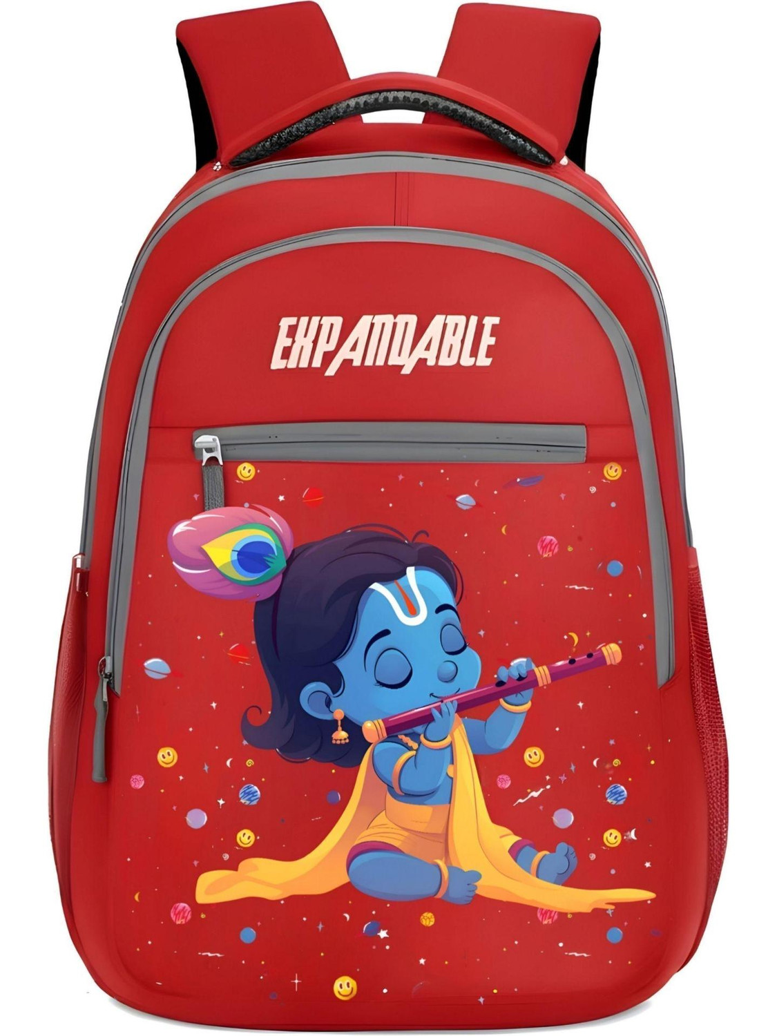 Image of Expandable KRISHNA RED School Bag