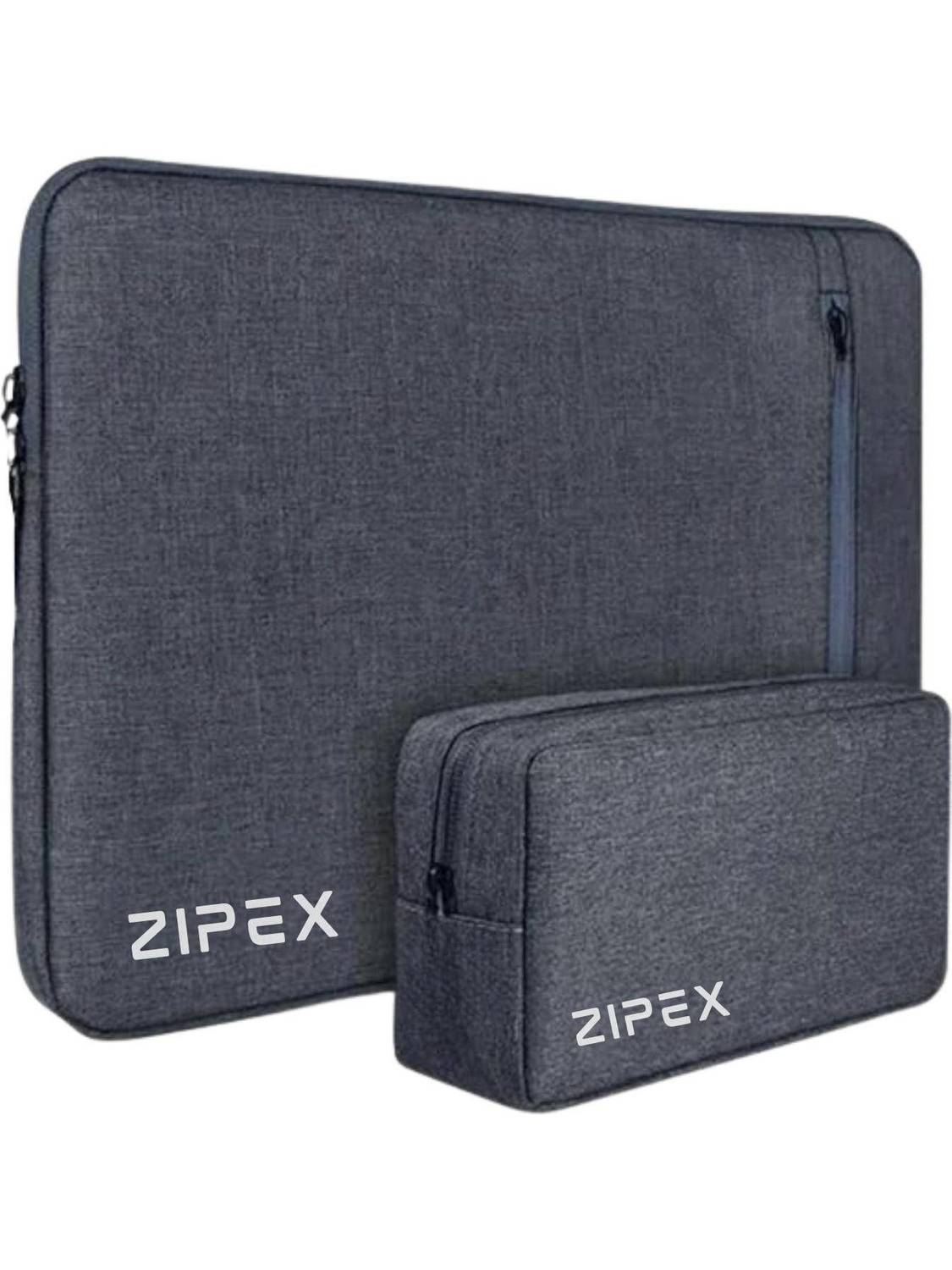 ZIPEX PHOTONIC Laptop Case With Charger Pouch | Unisex | For 15-15.6 Inch Laptops | Waterproof Laptop Sleeve/Cover