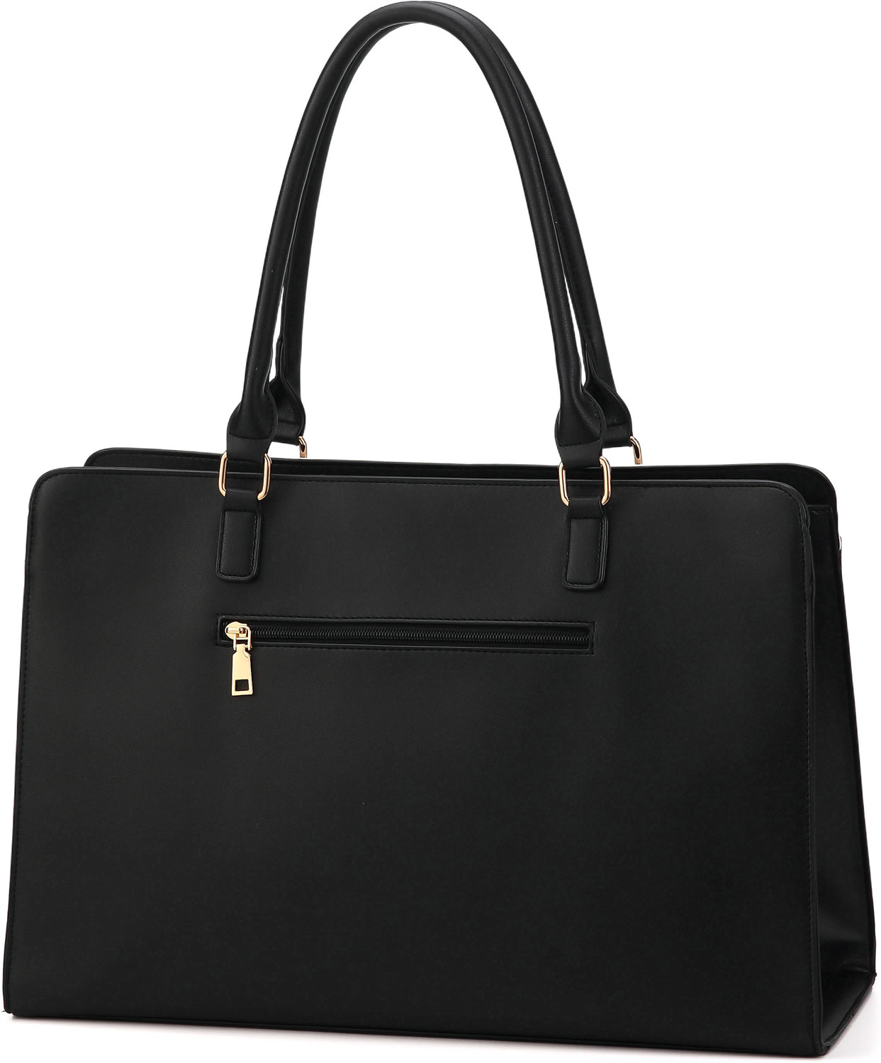 Image of Diva Dale Black, White Tote Stylish Trendy Premium Office Tote 17 Inch Laptop
