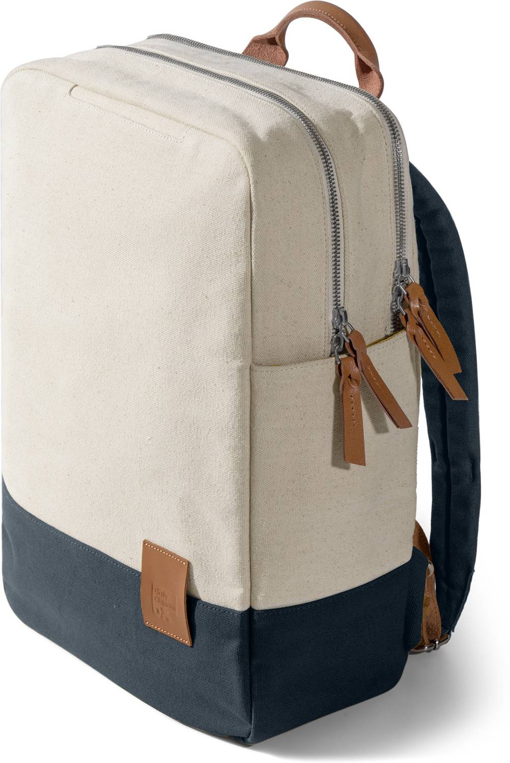 DailyObjects Ivory - Navy 9 to 9 Backpack Laptop Bag 『NERDY 