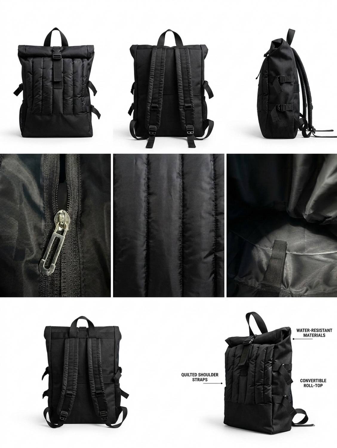 arttag Roll Top Backpack - Image 3