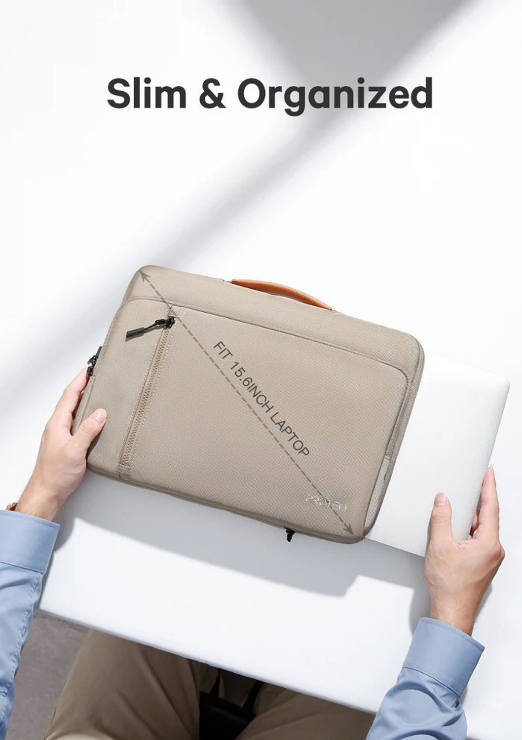 Image of proteq Laptop Sleeve Bag compatible with 15.6 Inch laptops Laptop Bag