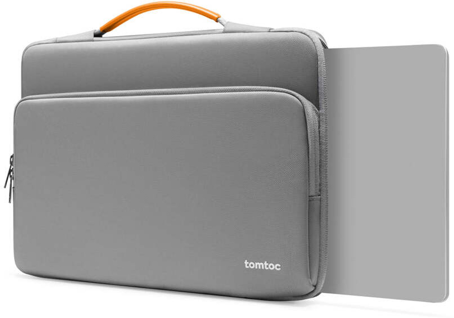 Image of Tomtoc Defender-A14 Laptop Briefcase-33.02 cm(13 Inch)-Gray Laptop Bag
