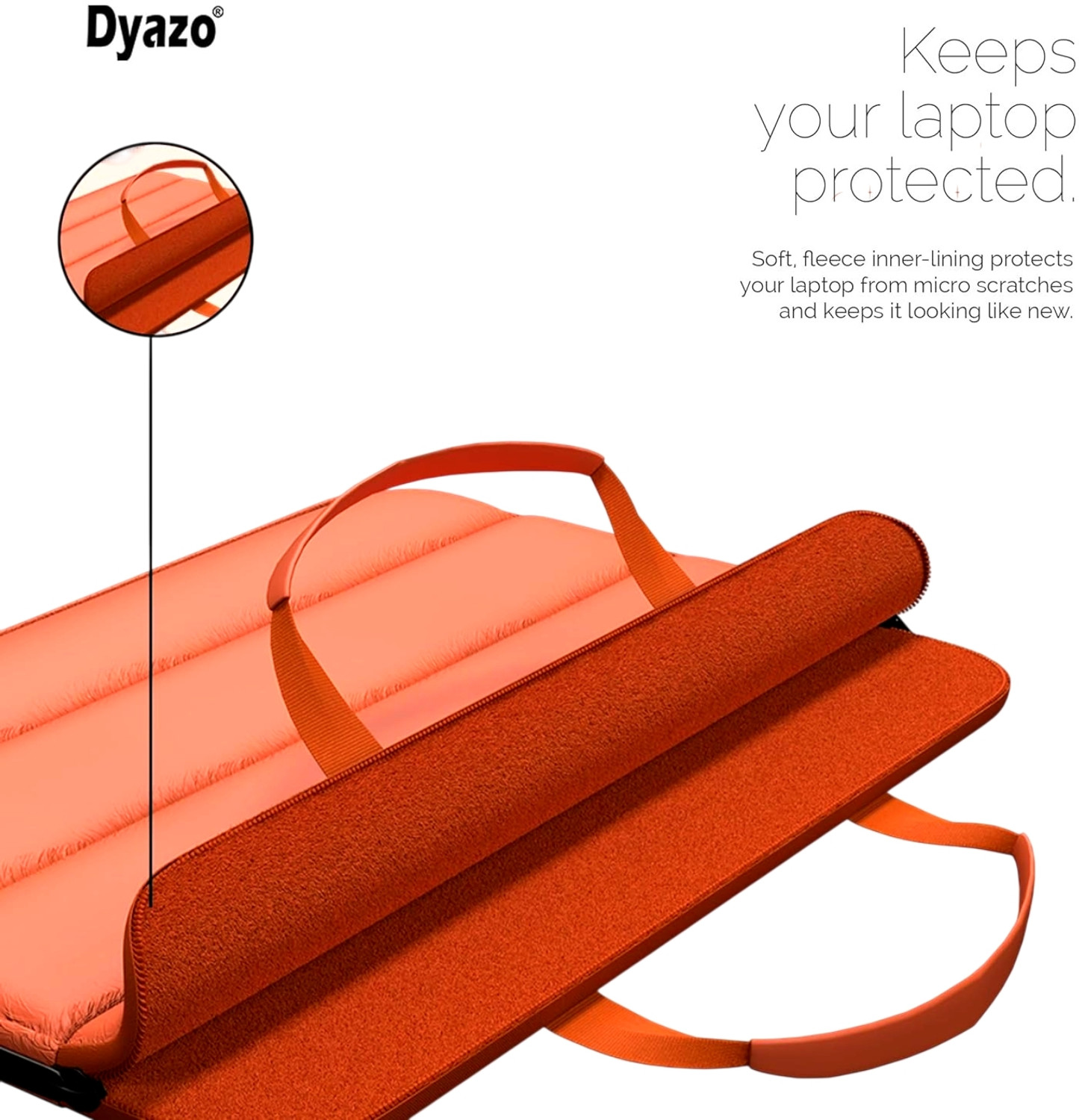 Image of Dyazo Plus 15.6 Inch Laptop Fluffy Sleeve Bag Soft Padded & Shockproof Protection Case Laptop Bag