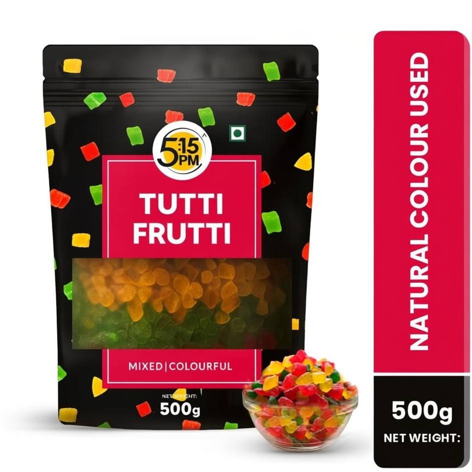 5:15PM Multicolur Papaya Tutti Frutti | Cheerries For Ice Cream & Cookies Decoration Topping