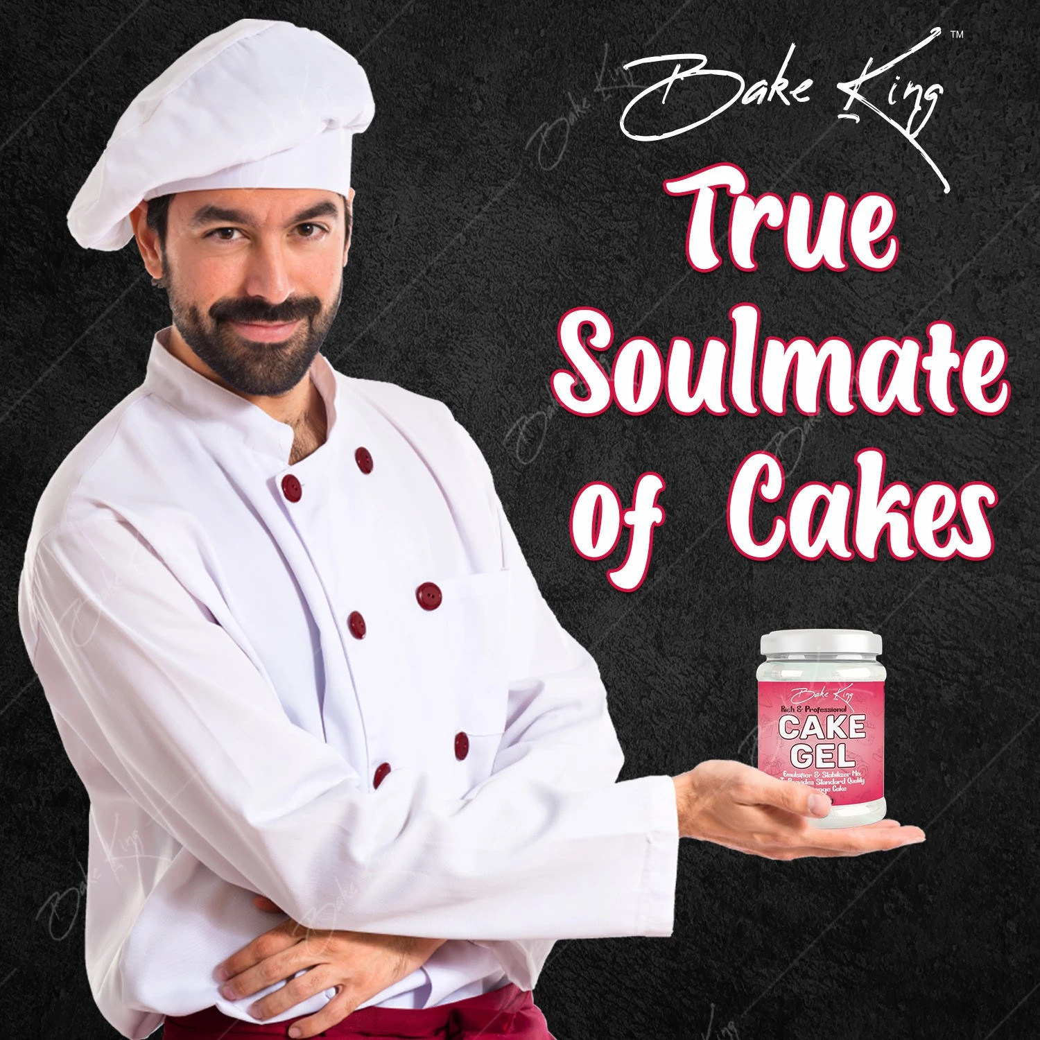 Image of Bake King 300gm Cake Gel for Desserts, Toppings & Decoration | Professional Baker Choice | Excellent for Eggless Baking | Goods for ice cream, Toppings, Waffle, and Fillings Topping (300 g)