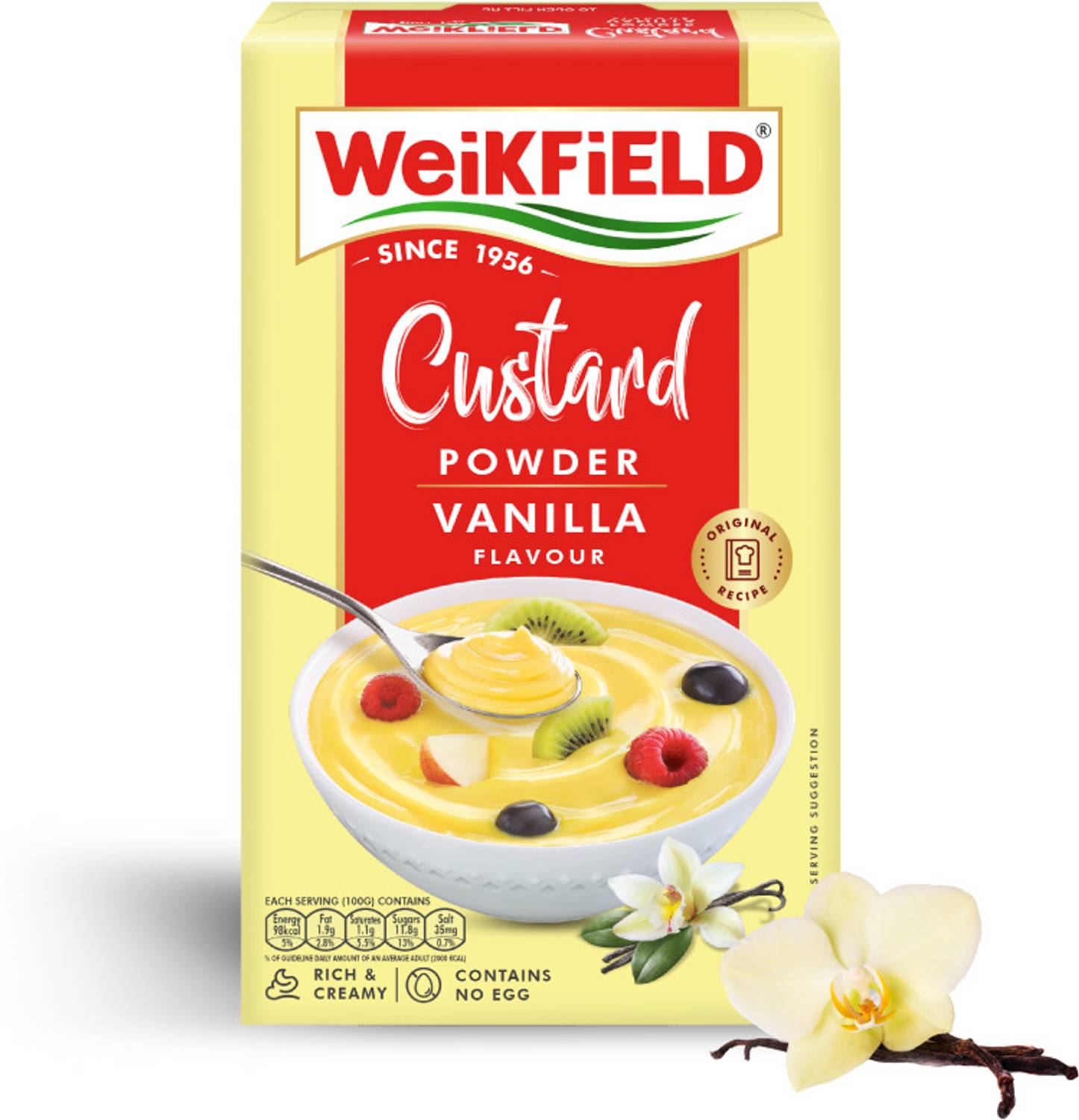 WeiKFiELD Custard Powder Vanilla Flavor 2-Minute Preparation Make