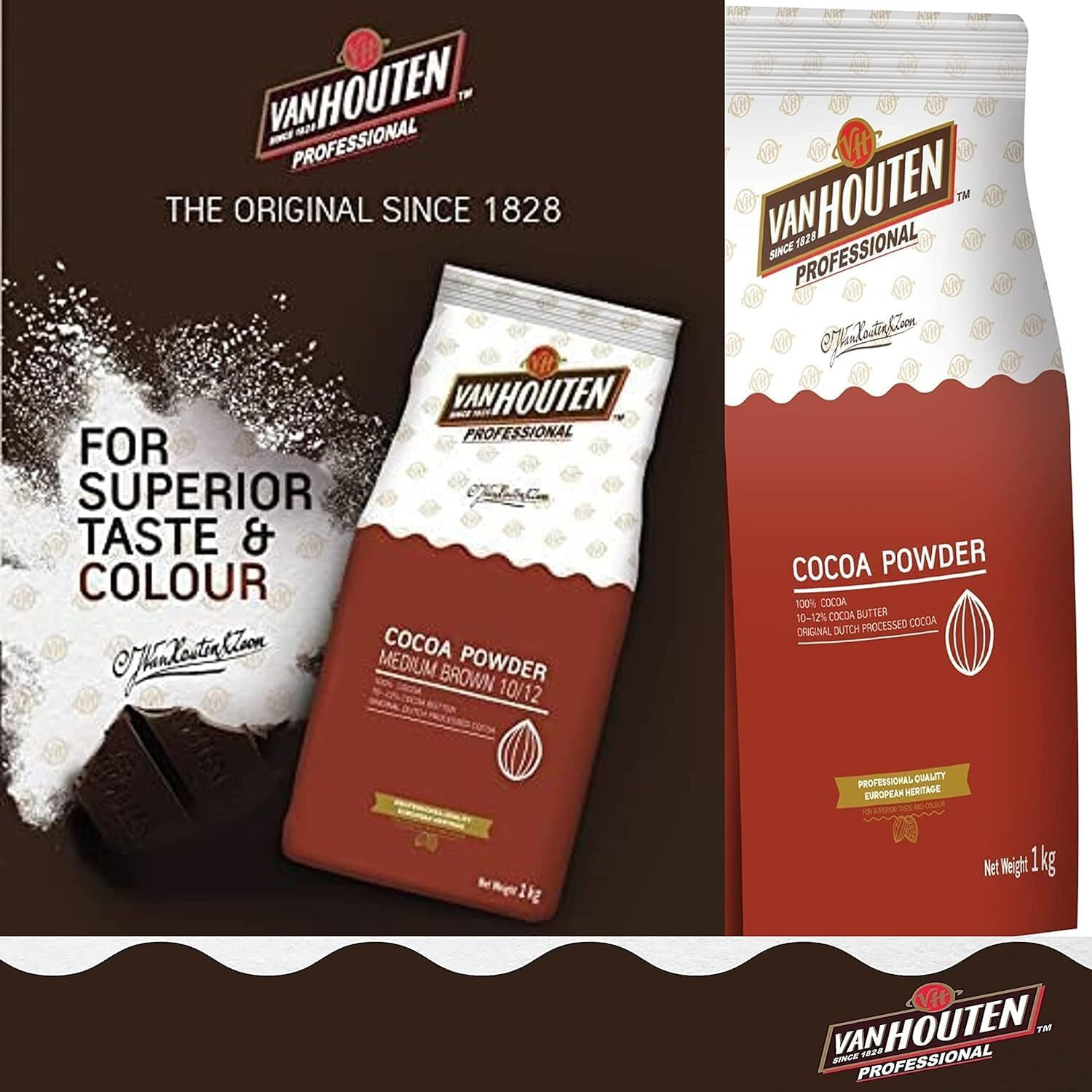 Image of BakeVale Vanhouten Professional Medium Brown Cocoa Powder Cocoa Powder