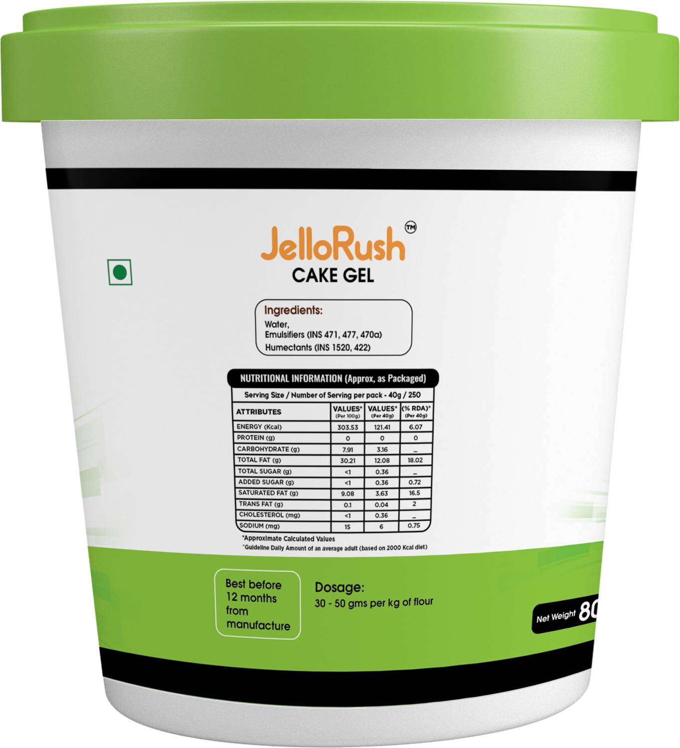 Mohan Impex Cake gel 800 gm Jelly Liquid Price in India - Buy