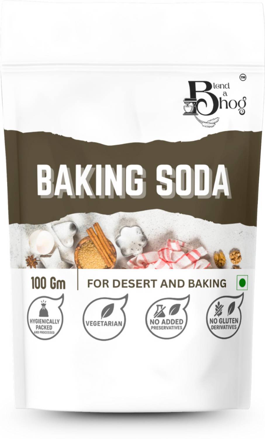 Blend a bhog Baking Soda Powder (100 g Each) | Baking, Cleaning & Cooking Baking Soda Powder
