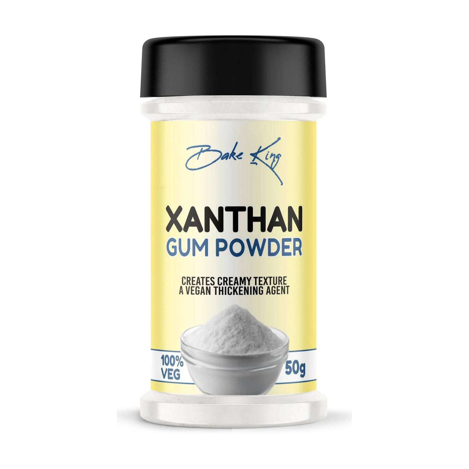 Bake King Xanthan Gum Powder 50gm (Thickening Agent, Binding Agent & Stabilizer for Food) Food Grade Quality. Xanthan Gum Powder for soups, Gluten Free Baking, Keto Diet. Xanthun Gum 50gm Baking Powder Baking Powder