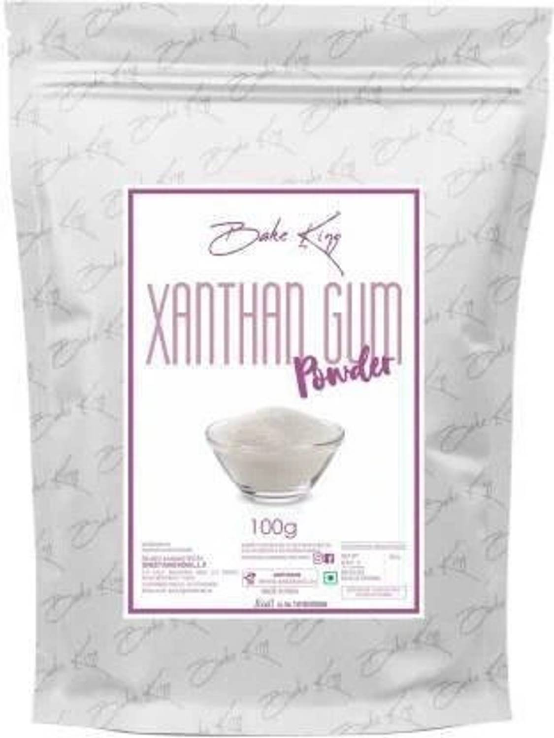Bake King Xanthan Gum Powder 100gm (Thickening Agent, Binding Agent & Stabilizer for Food) Food Grade Quality. Xanthan Gum Powder for soups, Gluten Free Baking, Keto Diet. Xanthun Gum 100gm Baking Powder Baking Powder