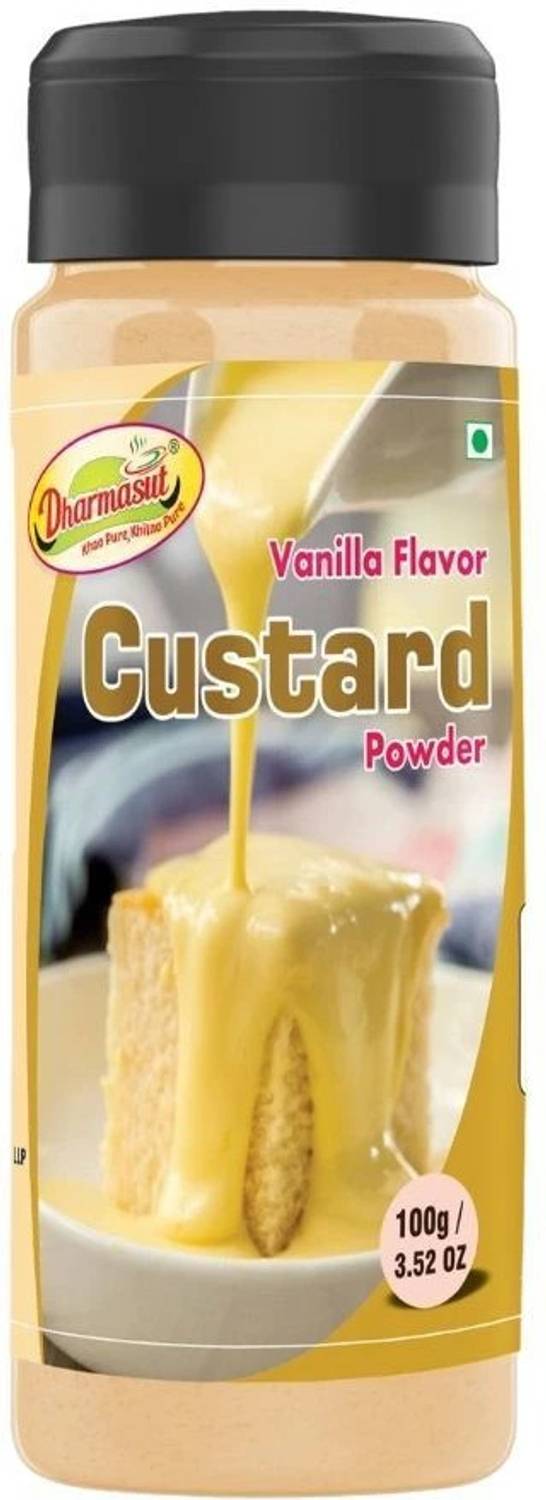 Dharmasut Custard Powder - Vanilla Flavour, 100g*1 Custard Powd