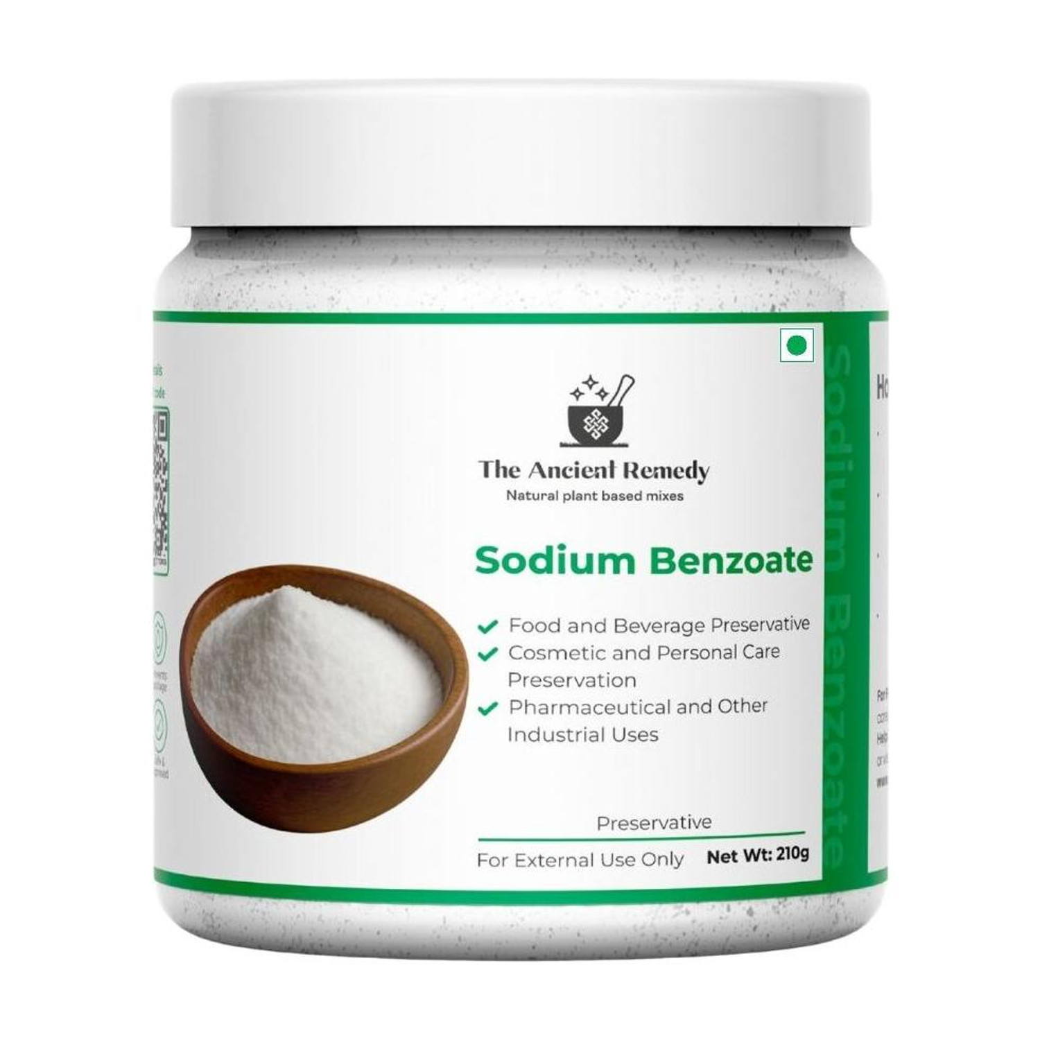 Image of THE ANCIENT REMEDY Sodium Benzoate Food-Grade Preservative for Pickles, Juices, Sauces & Beverages Sodium Benzoate Powder