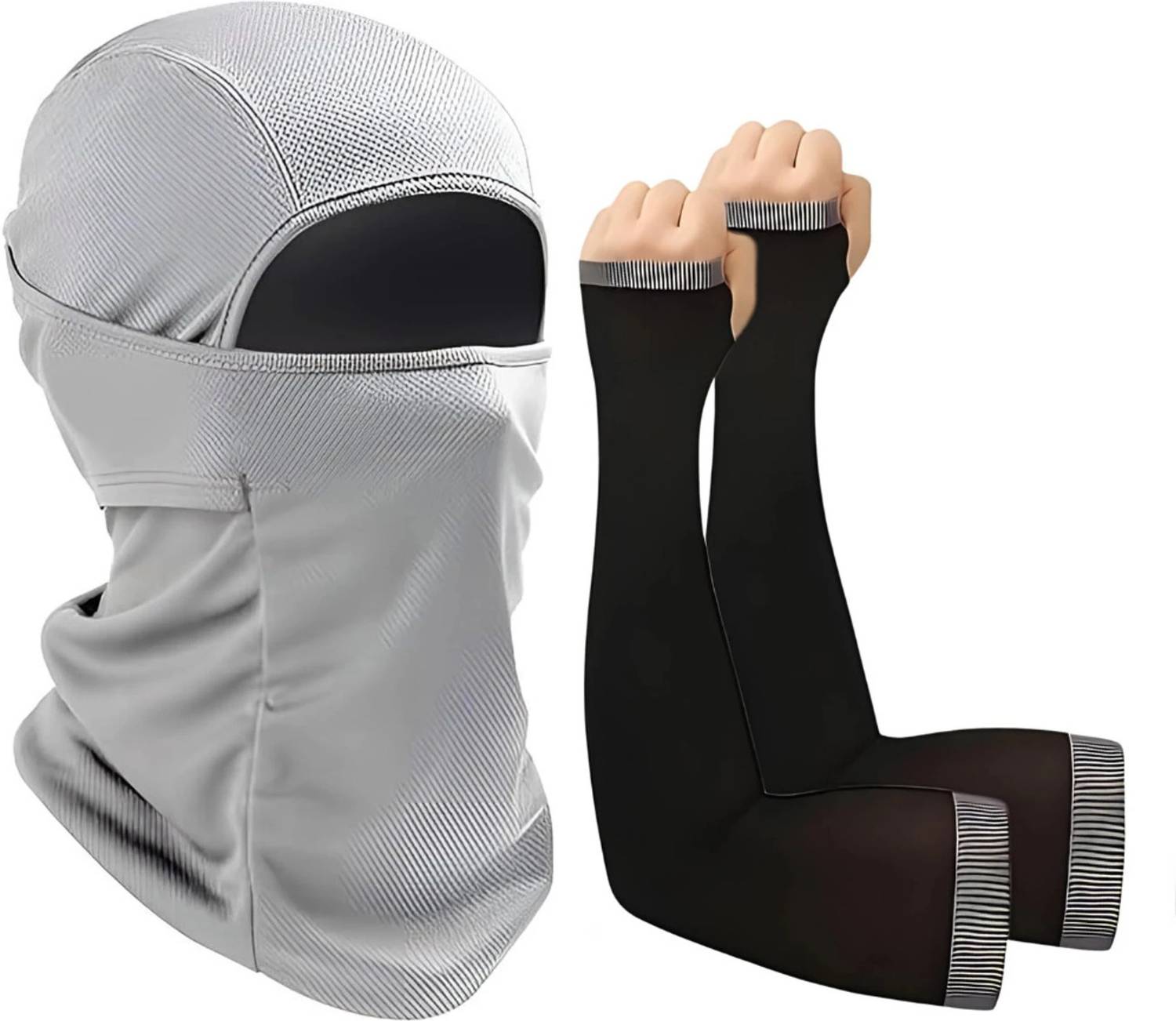 AUTOSITE Grey, Black Bike Face Mask - Image 1