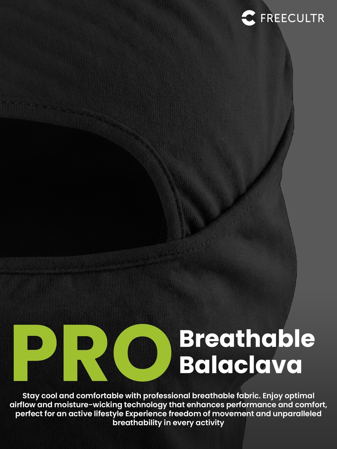 Image of FREECULTR Black Helmet Skull Cap for Men