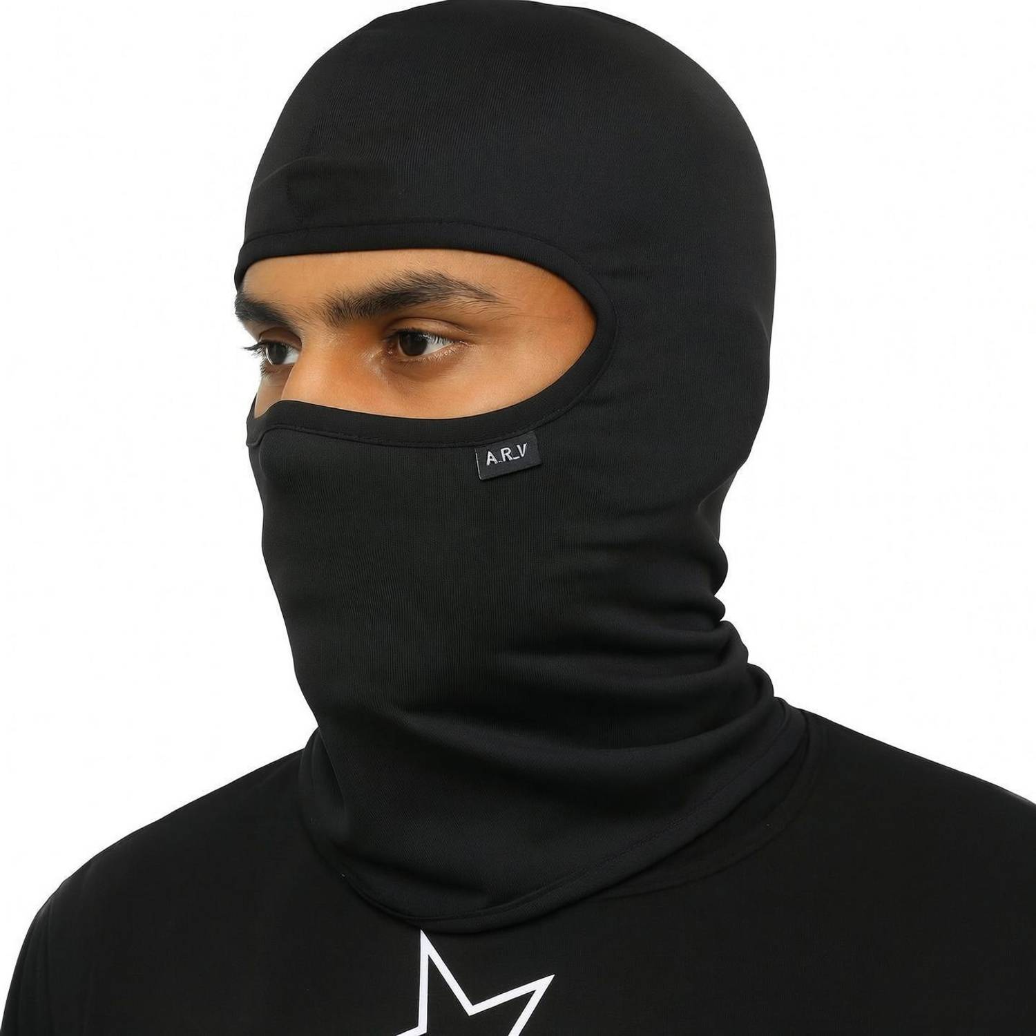 ARV Black Bike Face Mask for Men & Women