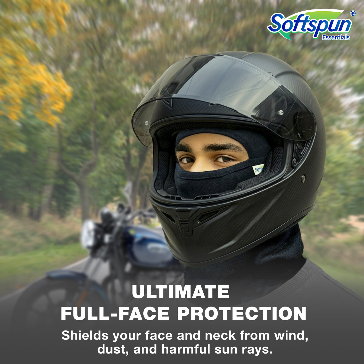 Image of SOFTSPUN Essentials Motorcycle Riding Gloves ,balaclava Riding Gloves