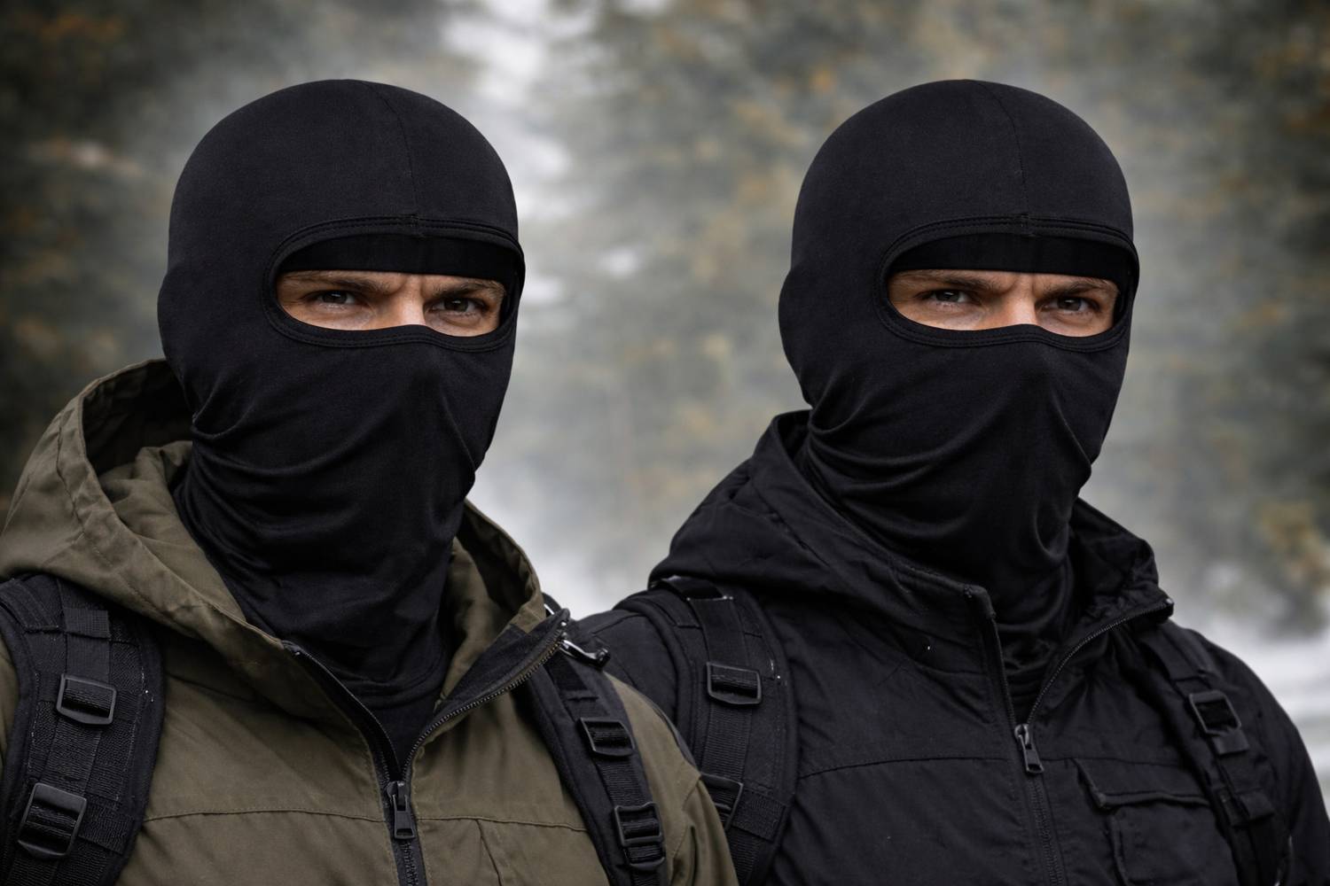 vee ess Black Bike Face Mask - Image 2