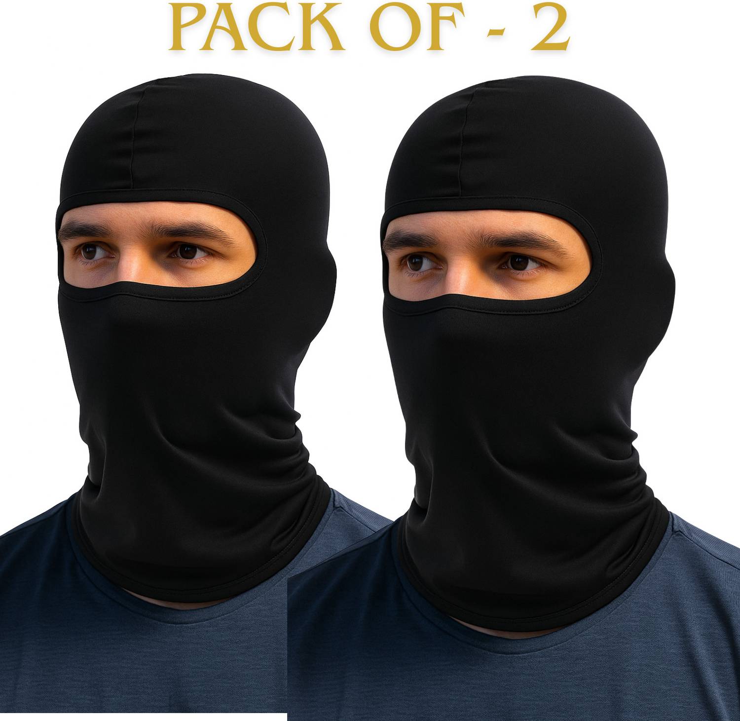 BULISHTO Black Bike Face Mask for Boys & Girls