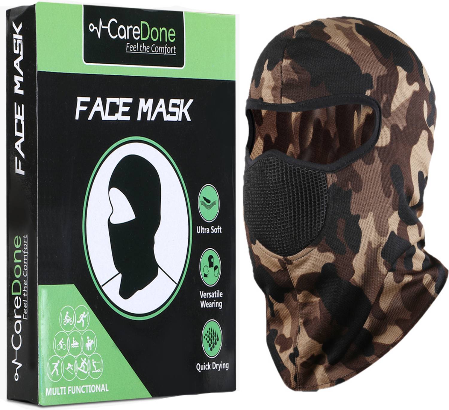 CareDone Brown Helmet Skull Cap for Men & Women