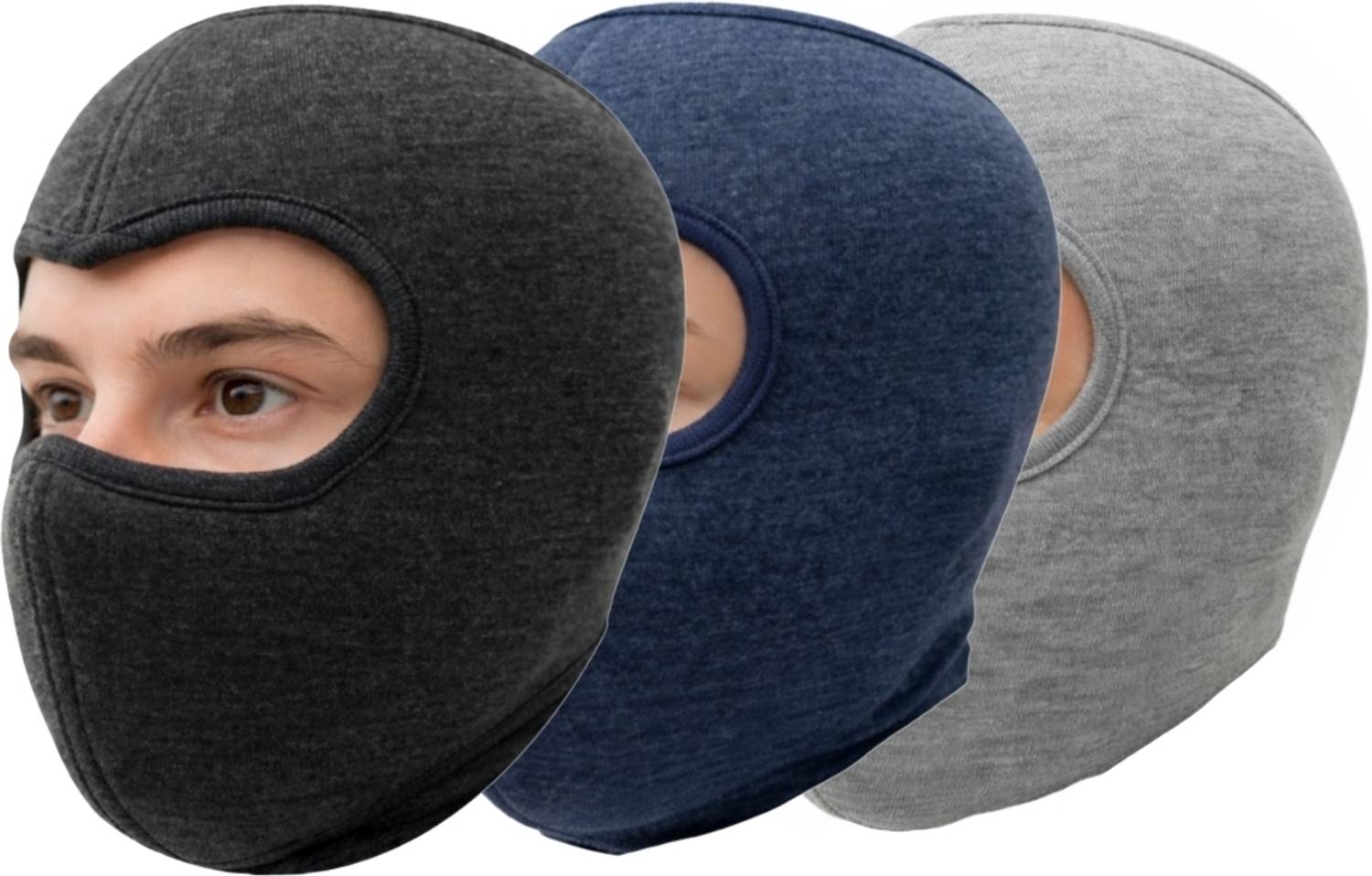 BeBRADLEY Black, Blue, Grey Bike Face Mask for Men & Women