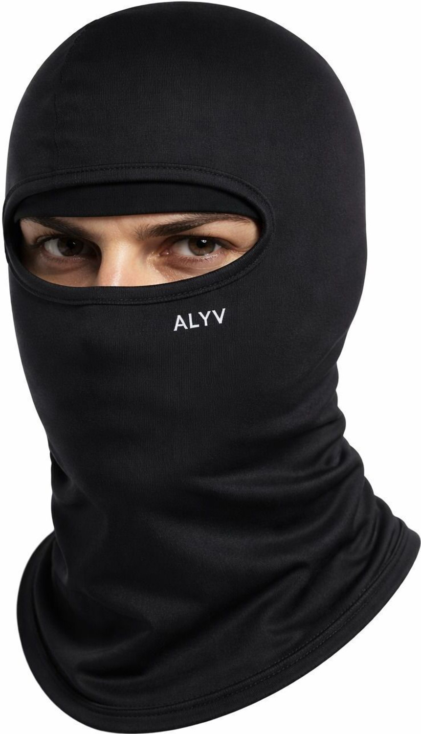 Image of alyv Black Bike Face Mask for Men & Women
