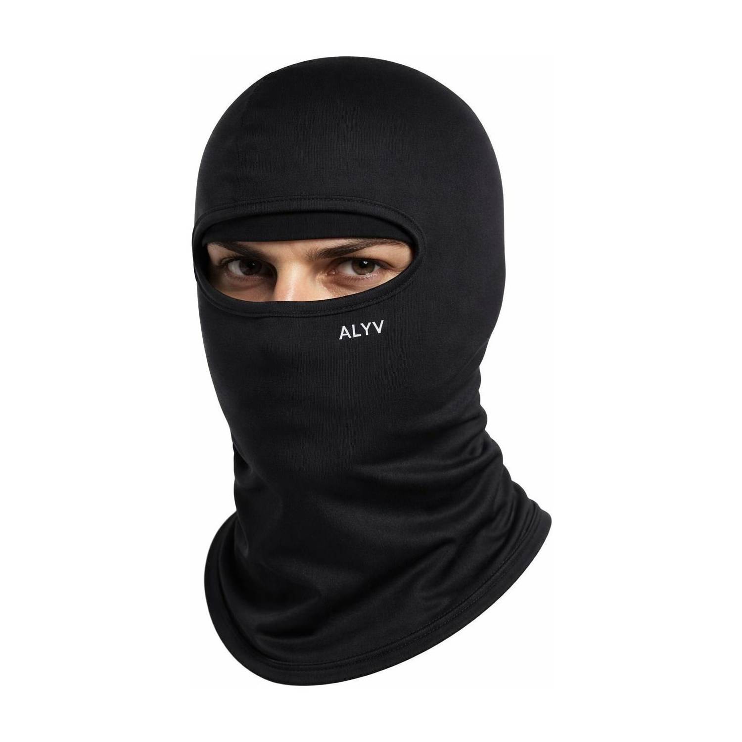 alyv Black Bike Face Mask for Men & Women