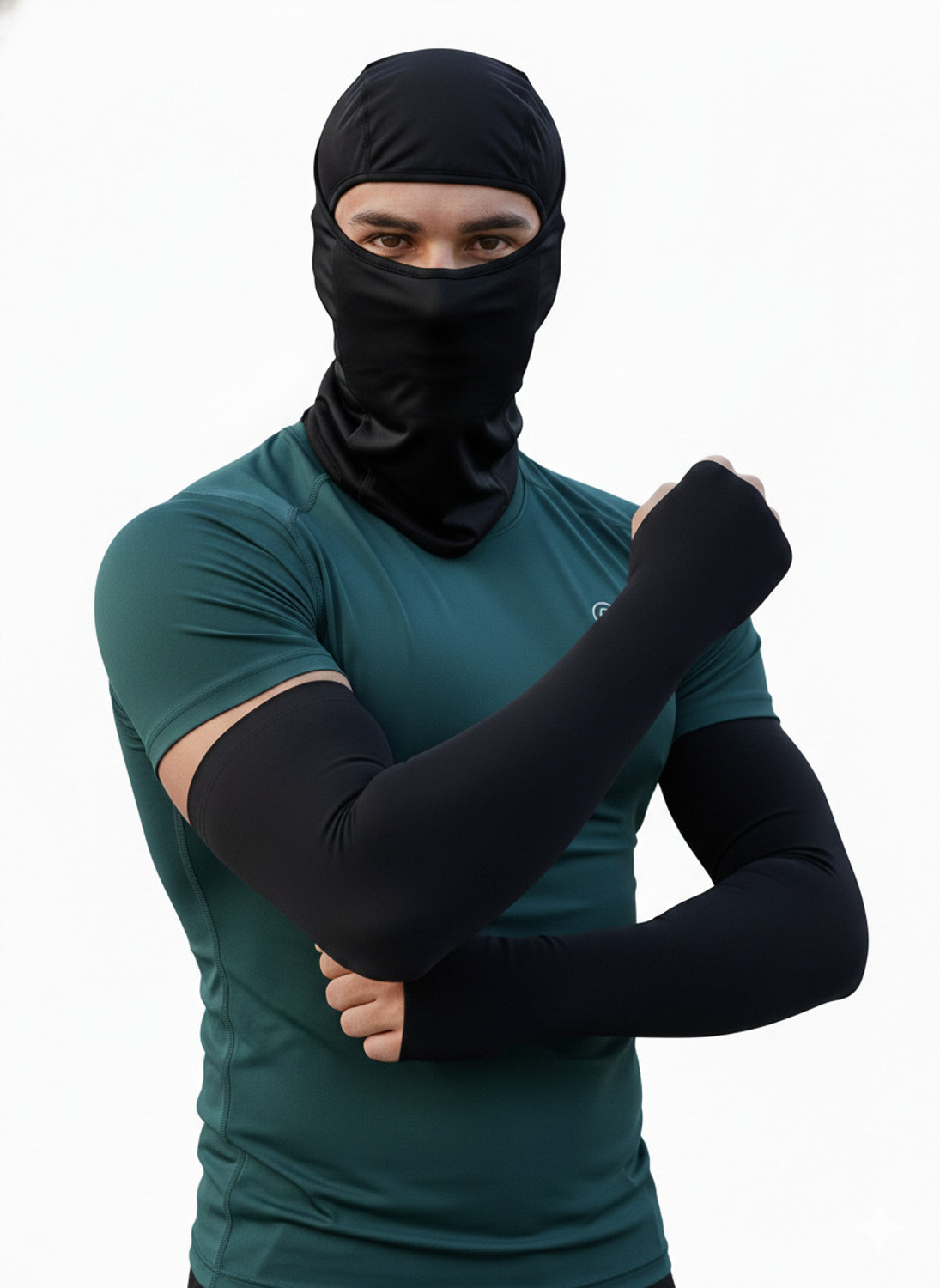 Image of Caiuse Black Bike Face Mask for Men & Women