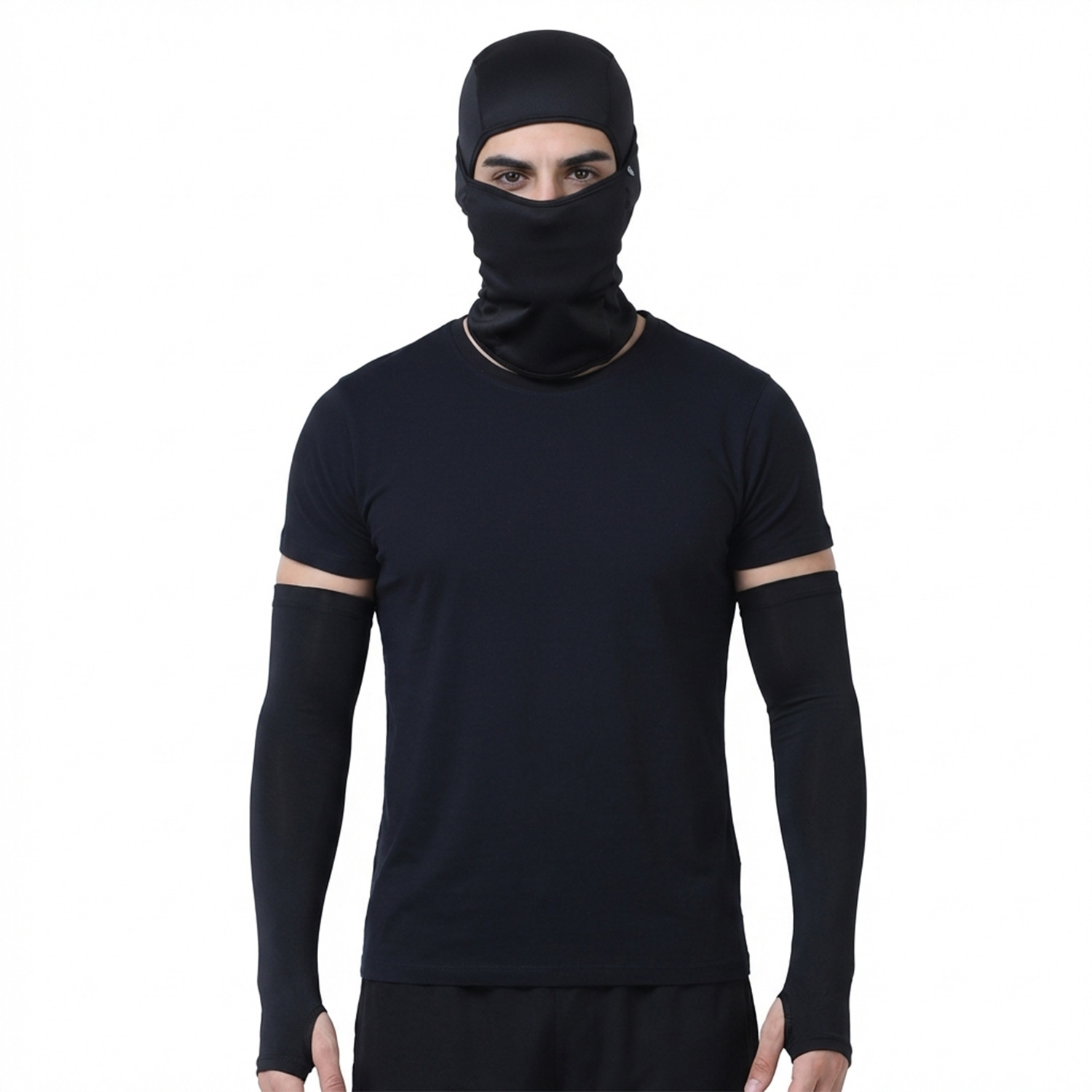 Image of BOLDFIT Black Bike Face Mask for Men & Women