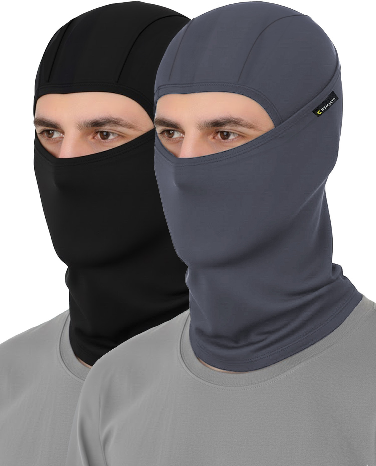 Image of FREECULTR Black, Grey Helmet Skull Cap for Men