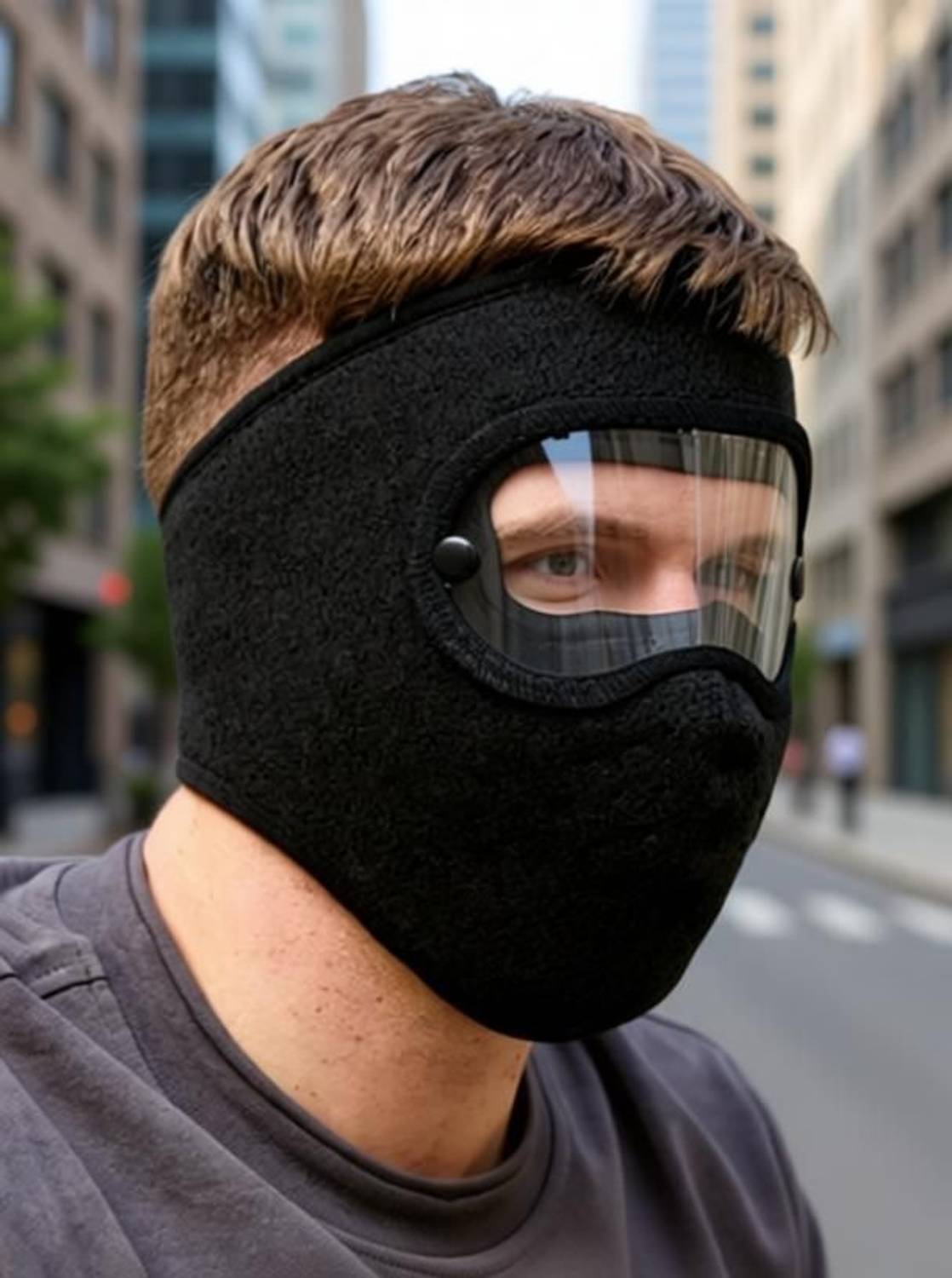 Homeistic Black Bike Face Mask - Image 3