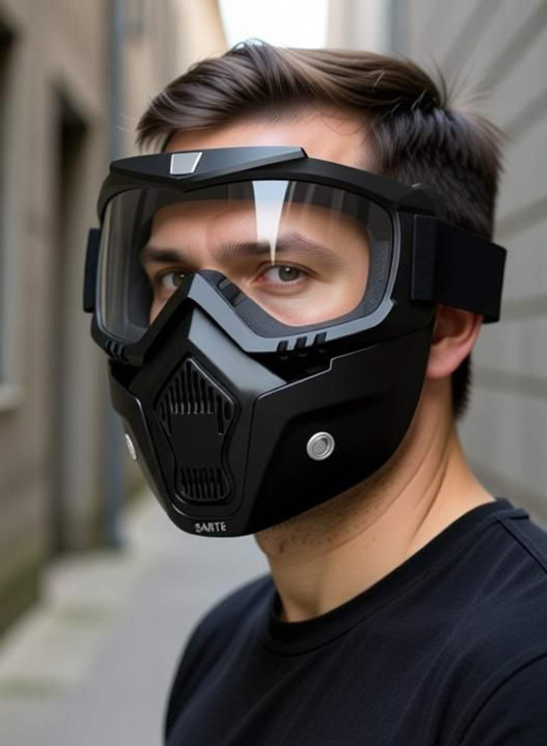 Image of AMRIO White Bike Face Mask for Men & Women (Size: Free, Balaclava)