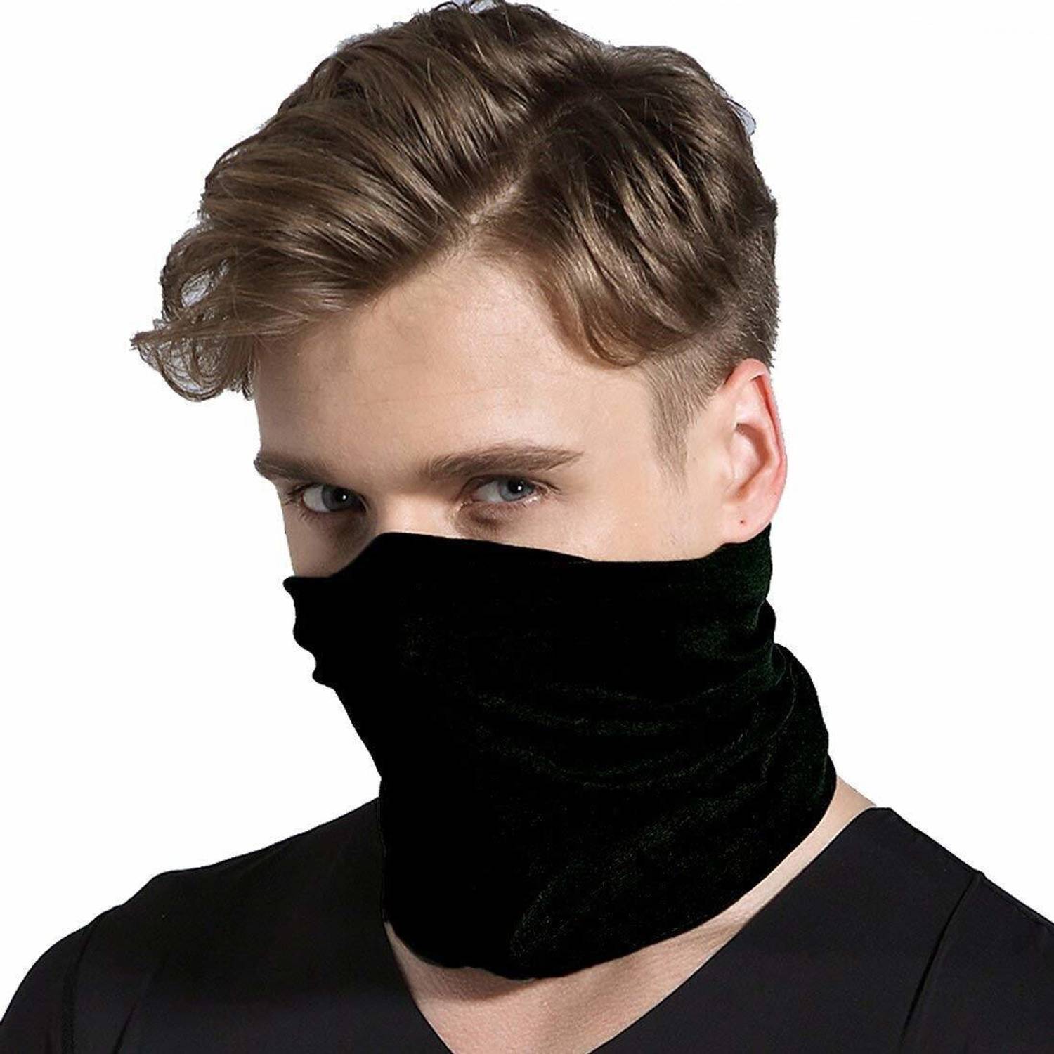 AELIN Black Bike Face Mask for Men & Women