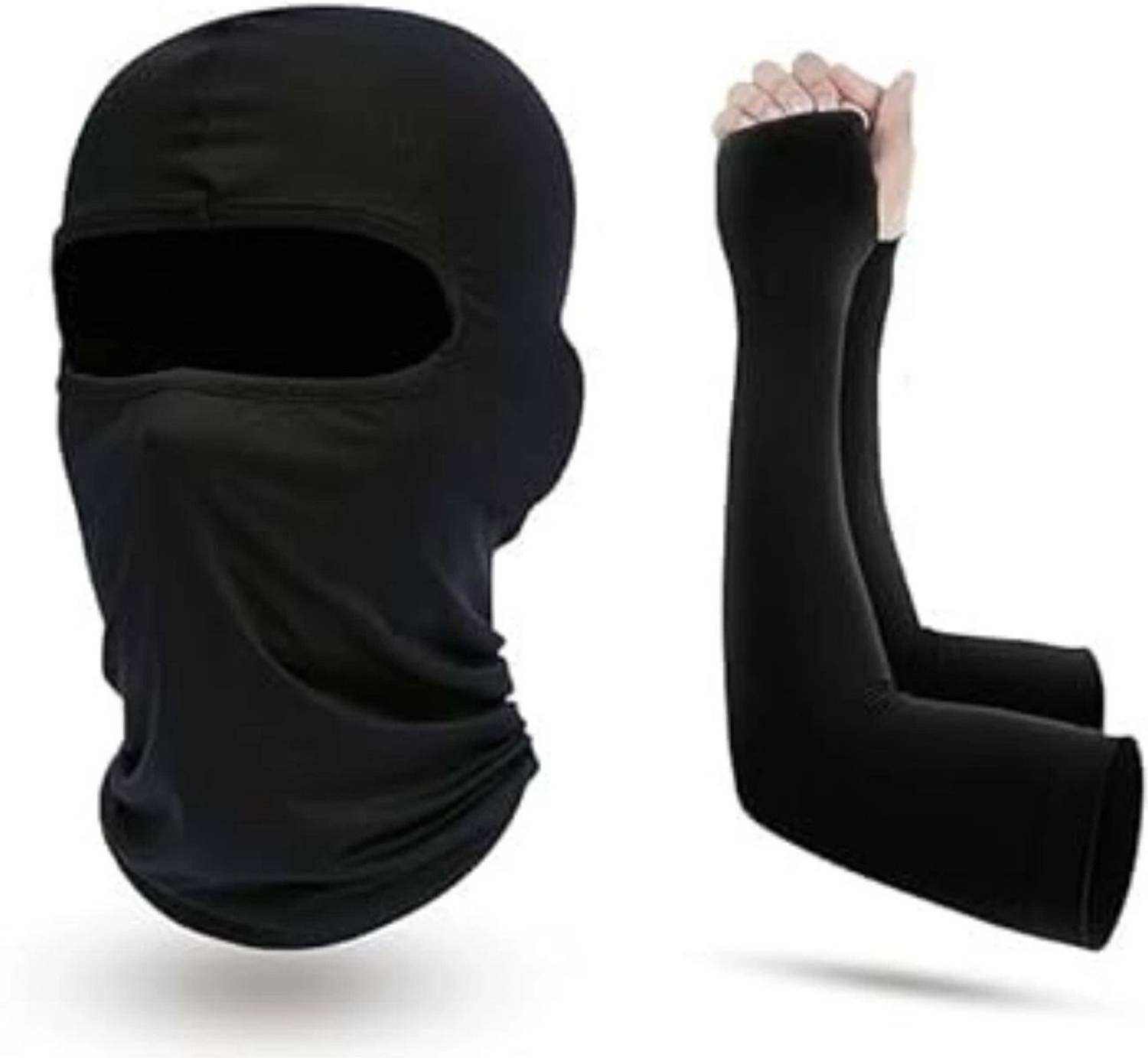 JUST JUNKIES Black Bike Face Mask for Men - Image 1